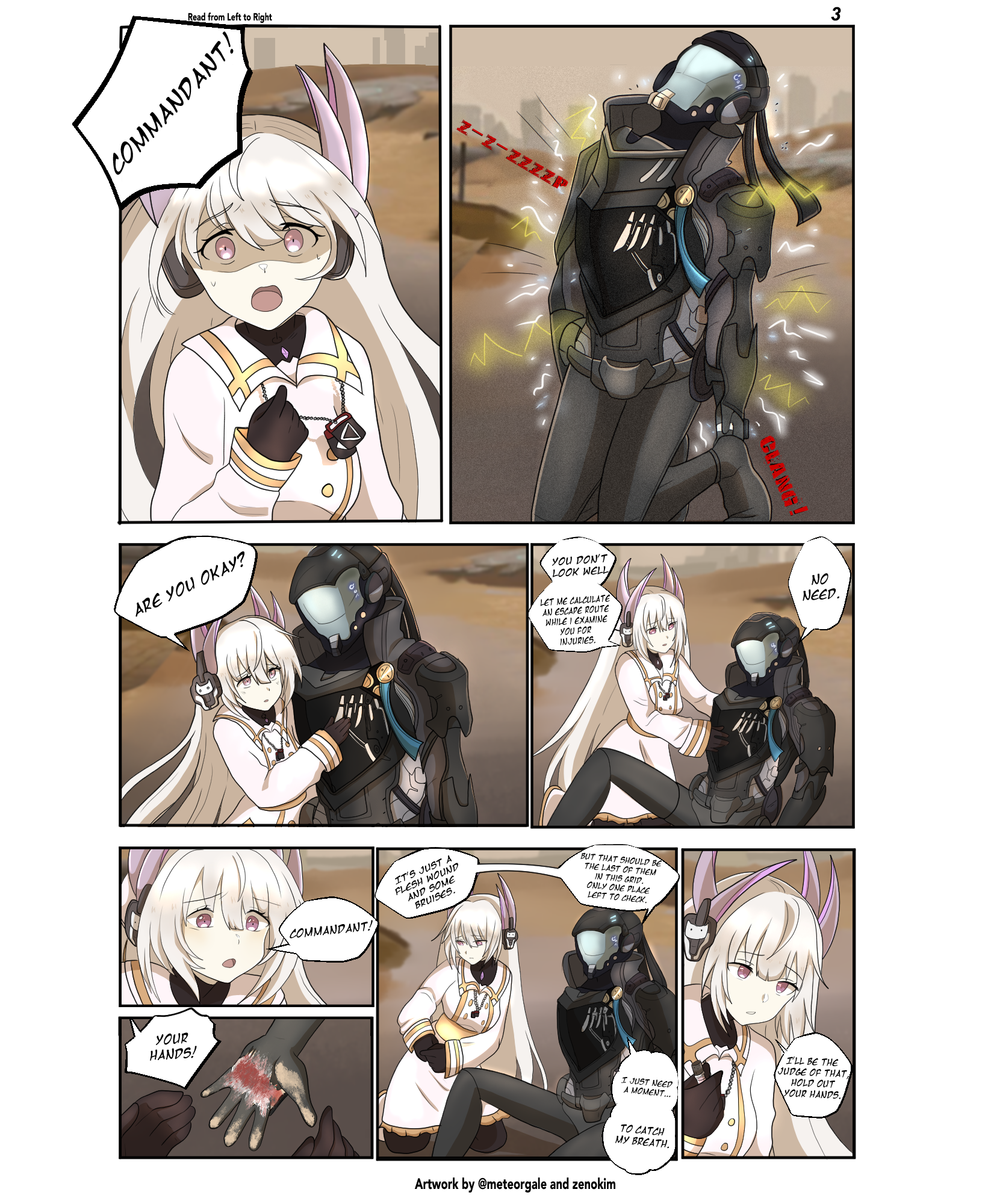 Halaman dari Punishing: Gray Raven — In Sync with You Chapter 3