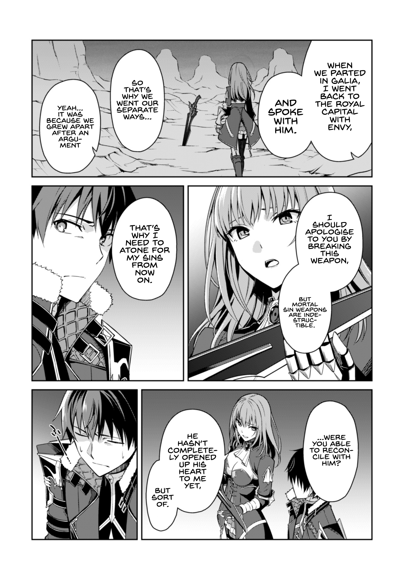 Halaman dari Boushoku no Berserk ~Ore dake Level to Iu Gainen wo Toppa suru~ Chapter 38