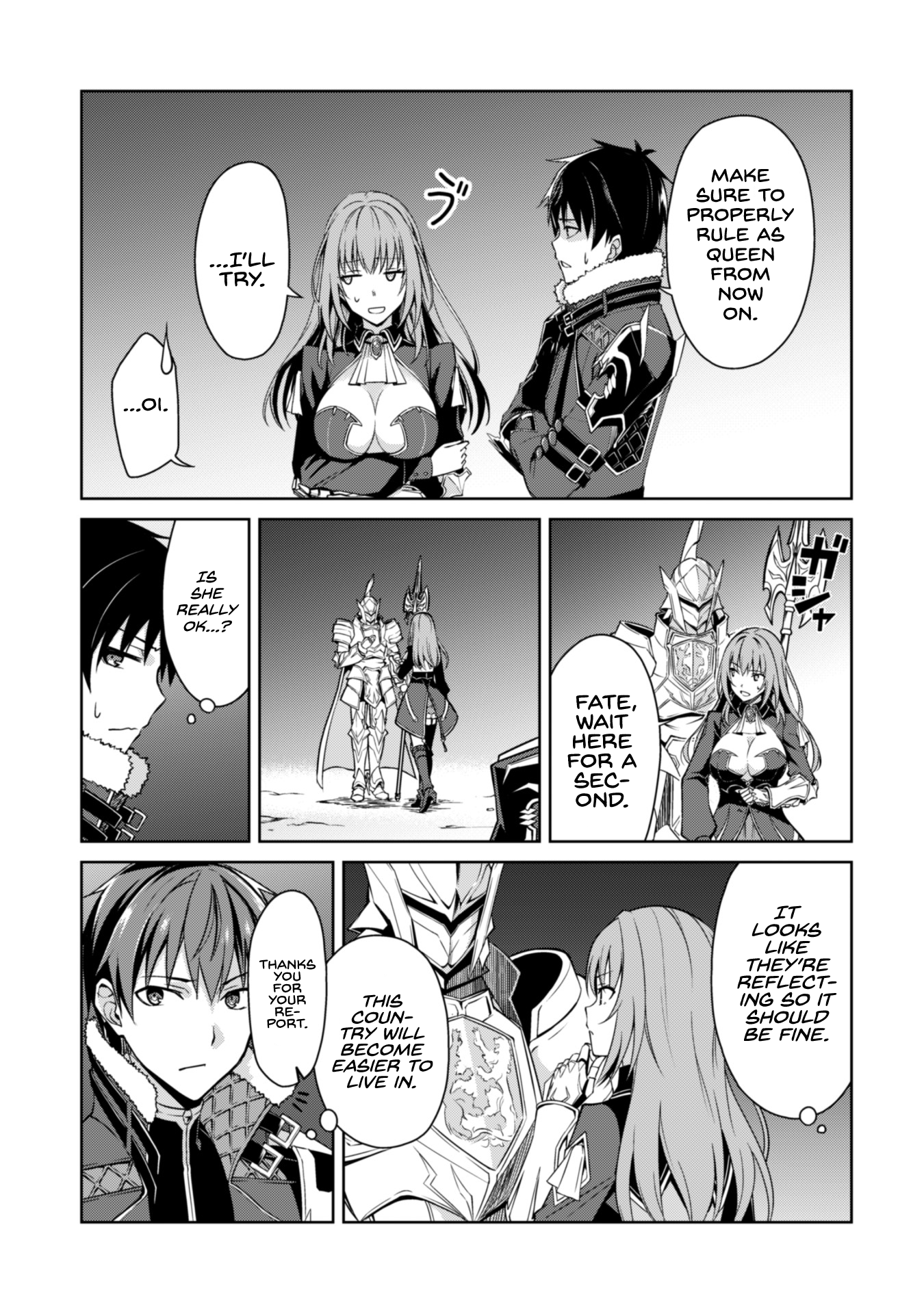 Halaman dari Boushoku no Berserk ~Ore dake Level to Iu Gainen wo Toppa suru~ Chapter 38