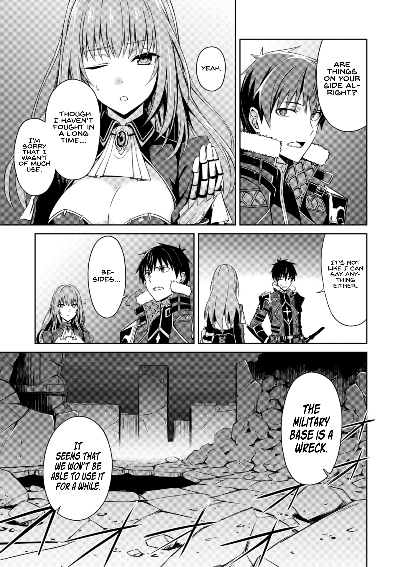 Halaman dari Boushoku no Berserk ~Ore dake Level to Iu Gainen wo Toppa suru~ Chapter 38