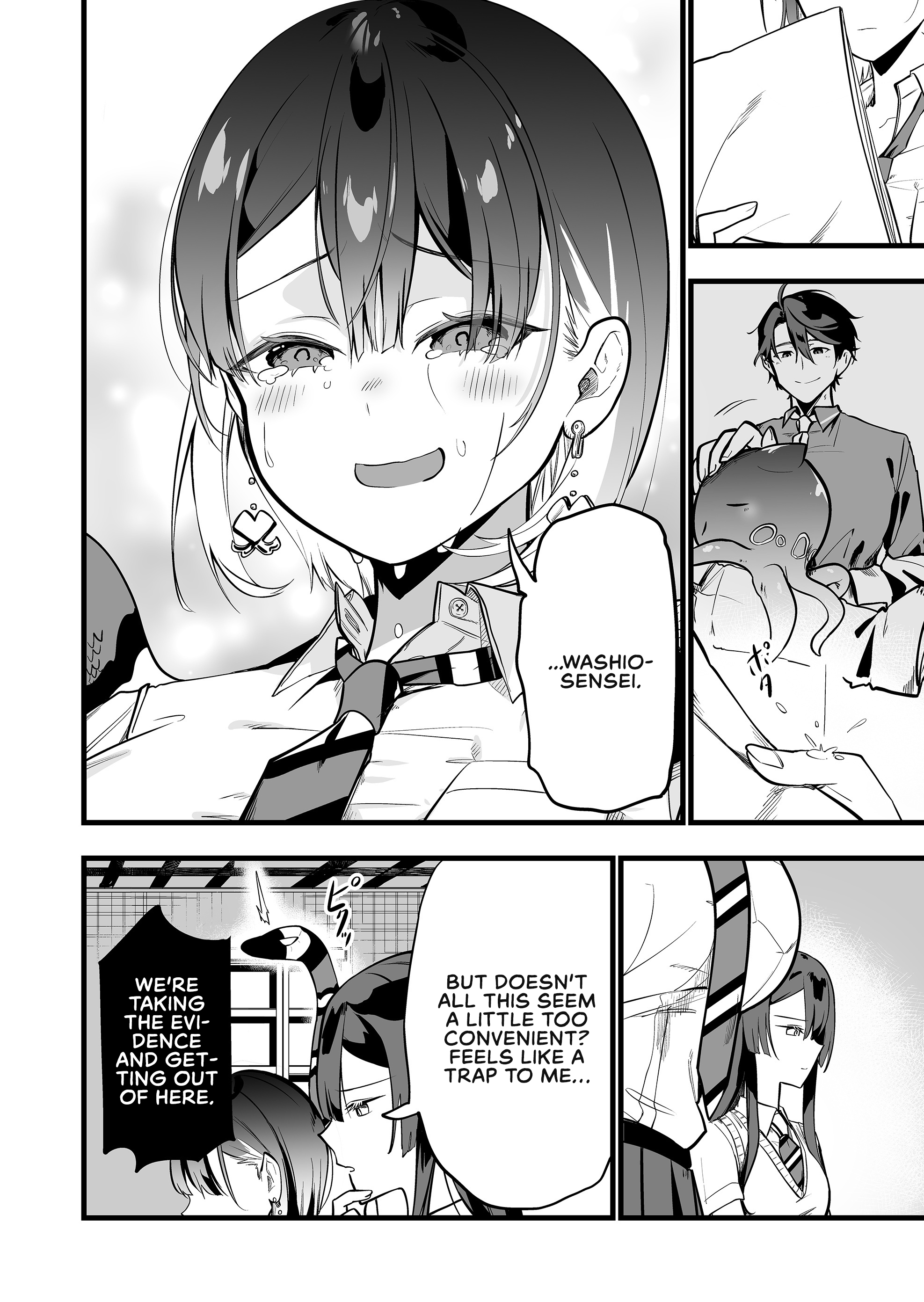 Halaman dari "Ano Toki Tasukete Itadaita Monster Musume desu." Isekai Ossan Kyoushi Totsuzen no Moteki ni Konwaku suru Chapter 33