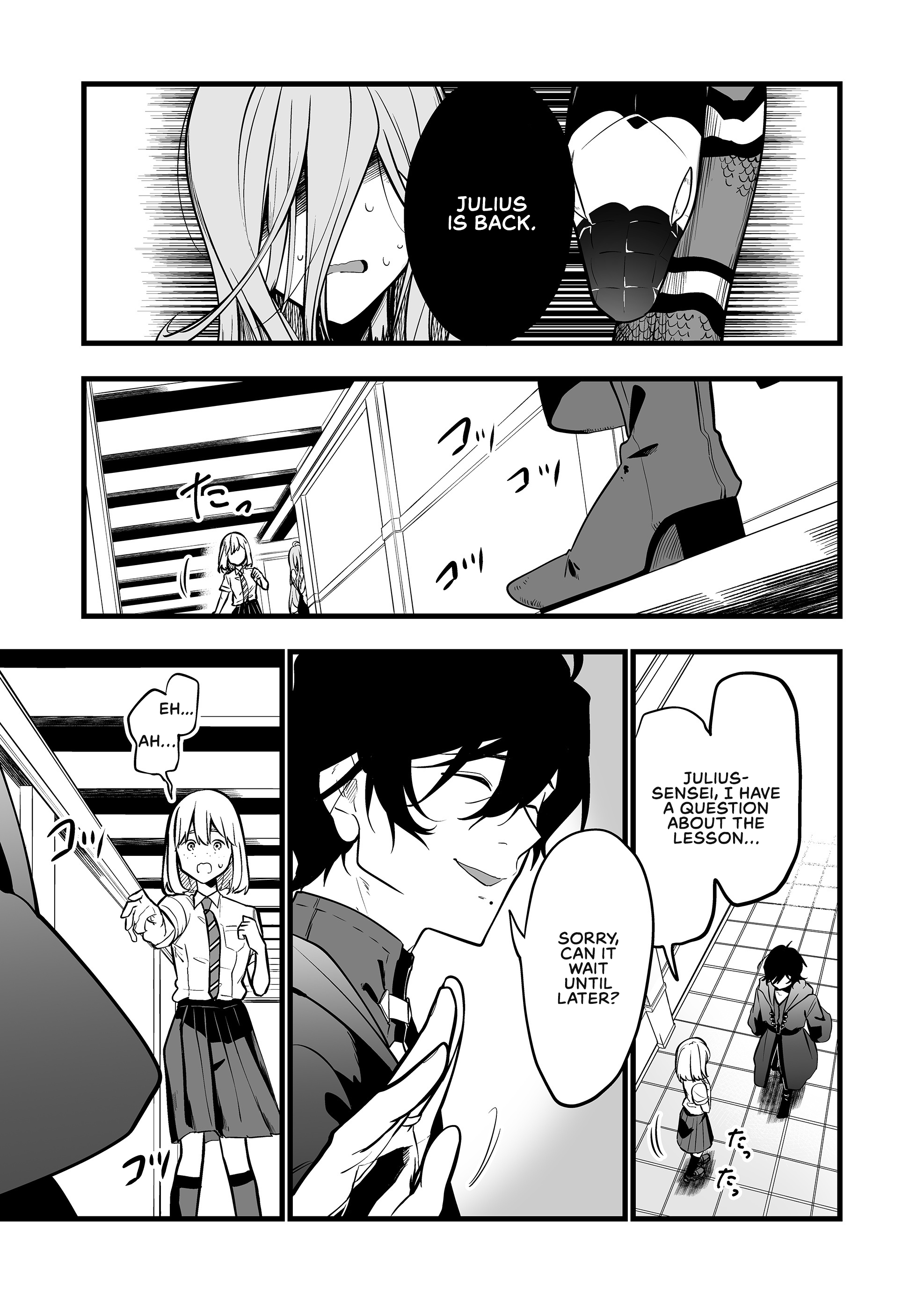 Halaman dari "Ano Toki Tasukete Itadaita Monster Musume desu." Isekai Ossan Kyoushi Totsuzen no Moteki ni Konwaku suru Chapter 33
