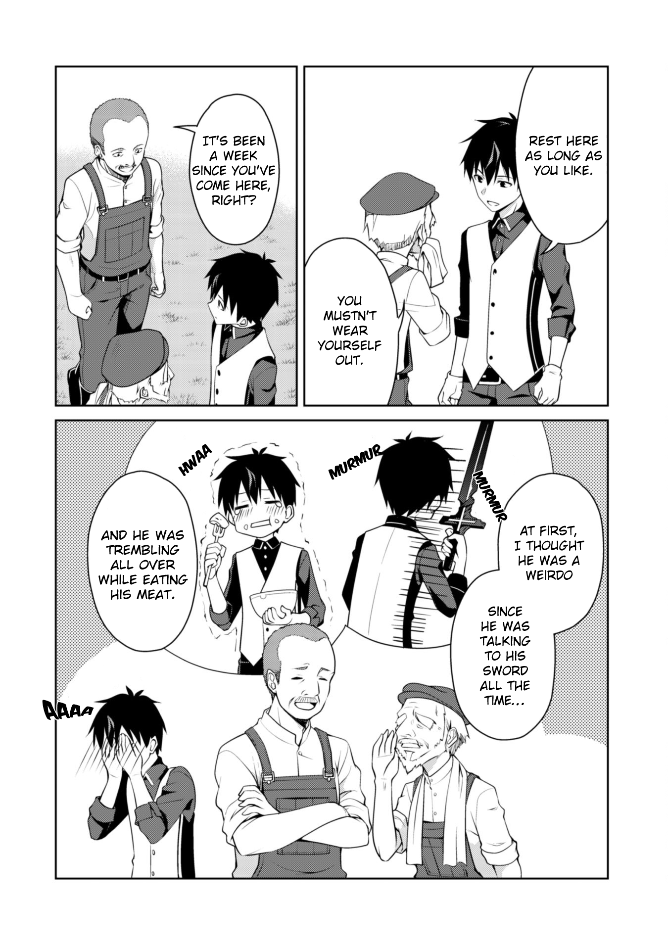 Halaman dari Boushoku no Berserk ~Ore dake Level to Iu Gainen wo Toppa suru~ Chapter 4