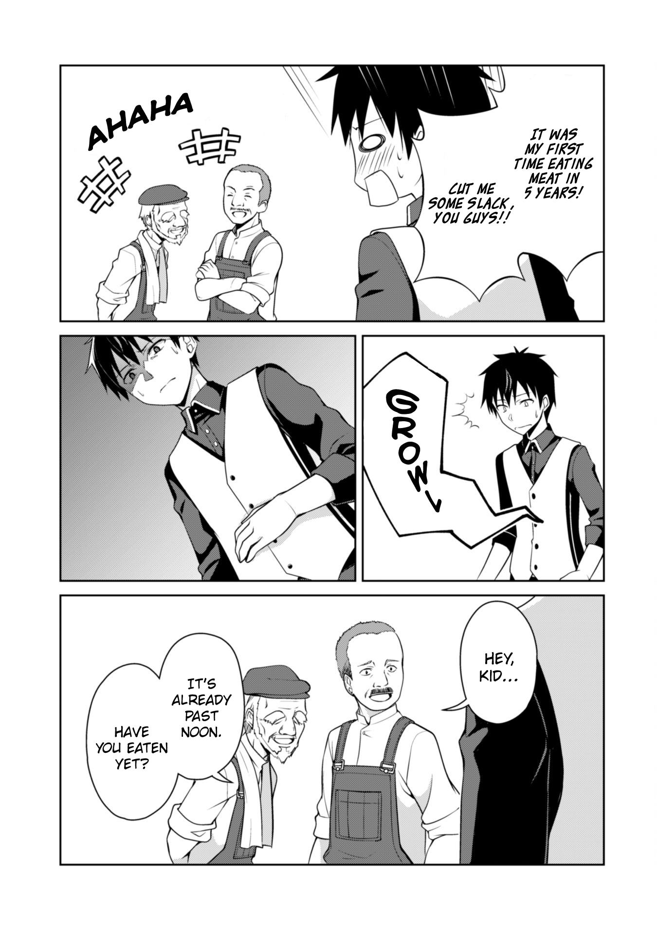 Halaman dari Boushoku no Berserk ~Ore dake Level to Iu Gainen wo Toppa suru~ Chapter 4