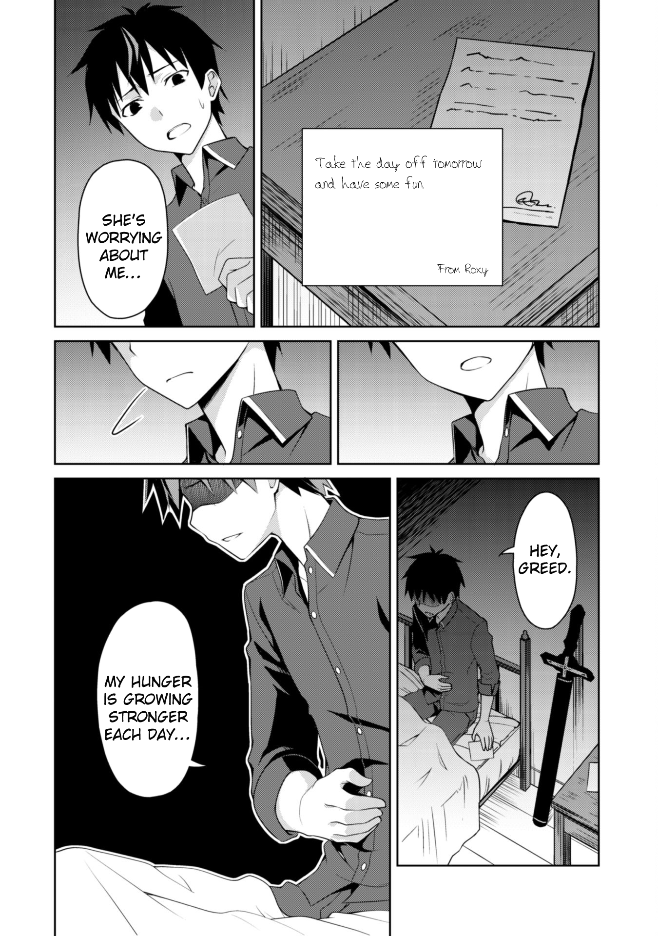 Halaman dari Boushoku no Berserk ~Ore dake Level to Iu Gainen wo Toppa suru~ Chapter 4