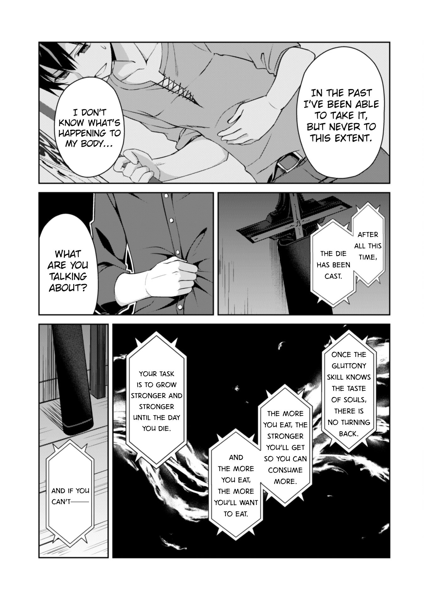 Halaman dari Boushoku no Berserk ~Ore dake Level to Iu Gainen wo Toppa suru~ Chapter 4