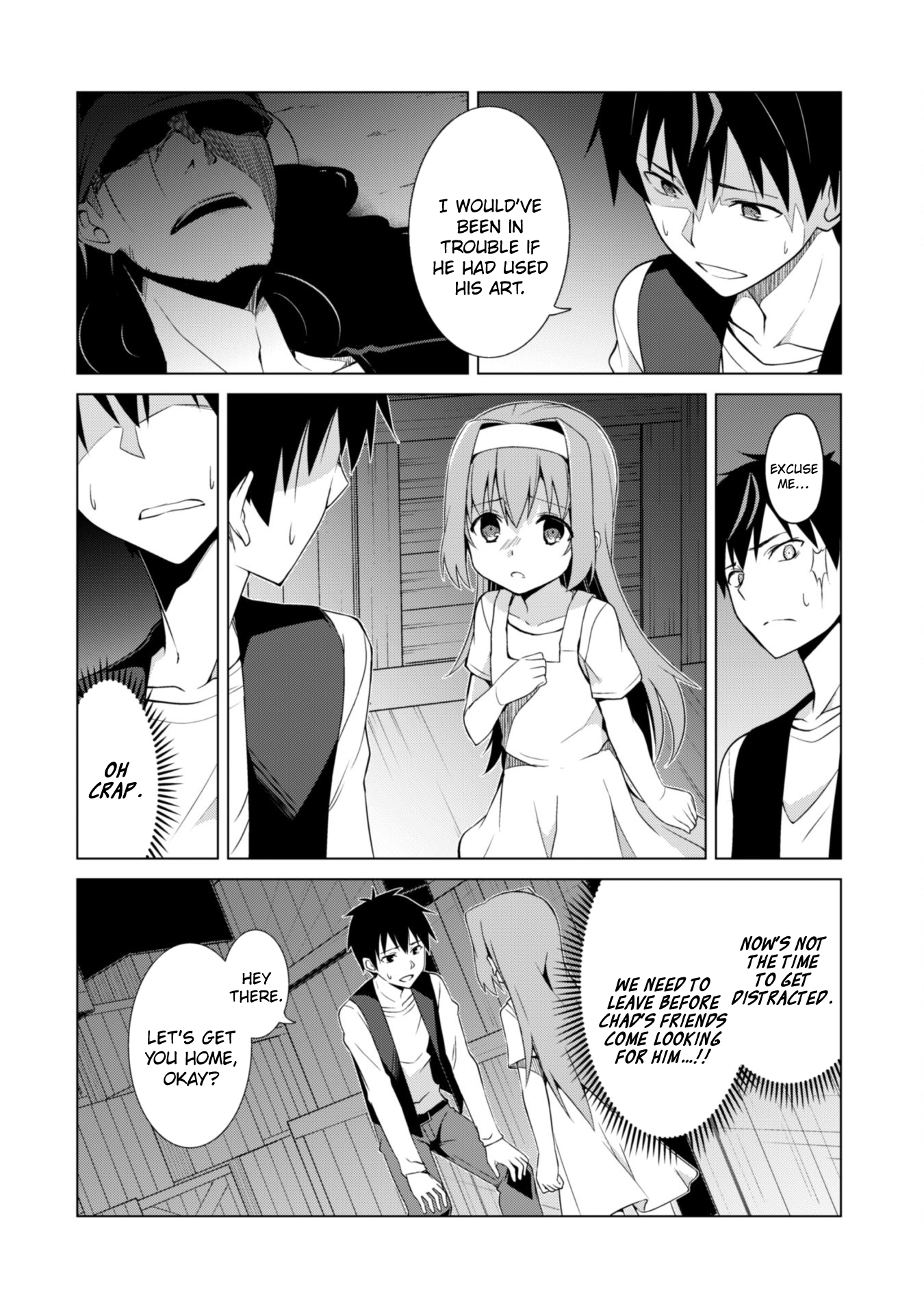 Halaman dari Boushoku no Berserk ~Ore dake Level to Iu Gainen wo Toppa suru~ Chapter 4