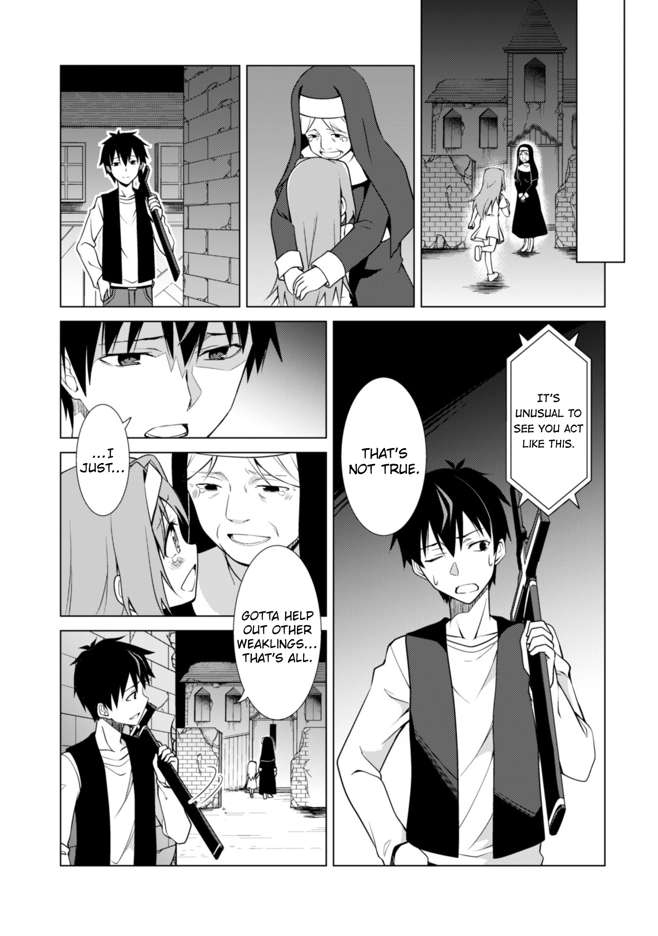 Halaman dari Boushoku no Berserk ~Ore dake Level to Iu Gainen wo Toppa suru~ Chapter 4