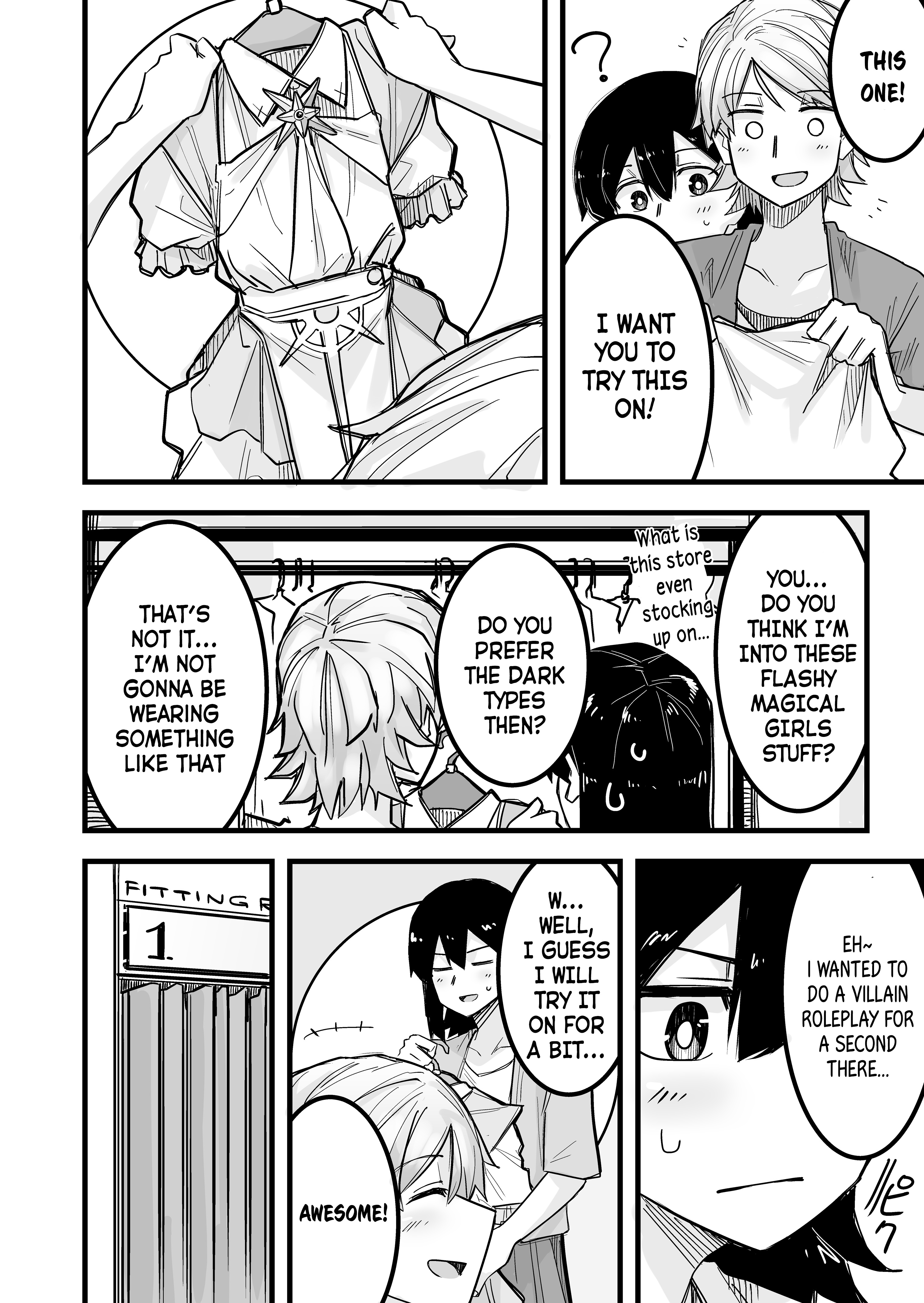 Halaman dari Ikemen Joshi to Josou Danshi Chapter 8