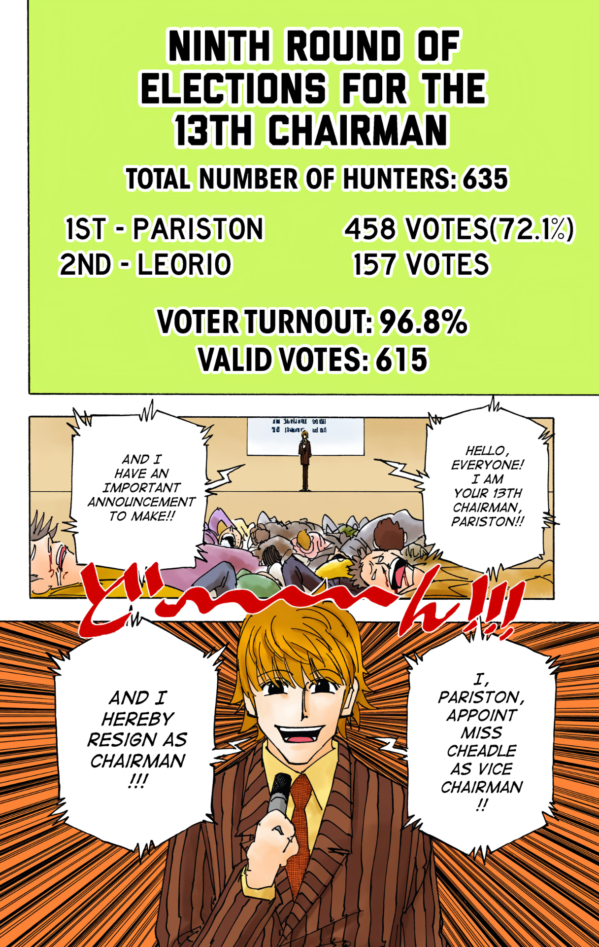 Halaman dari HUNTER x HUNTER (Official Colored) Chapter 335