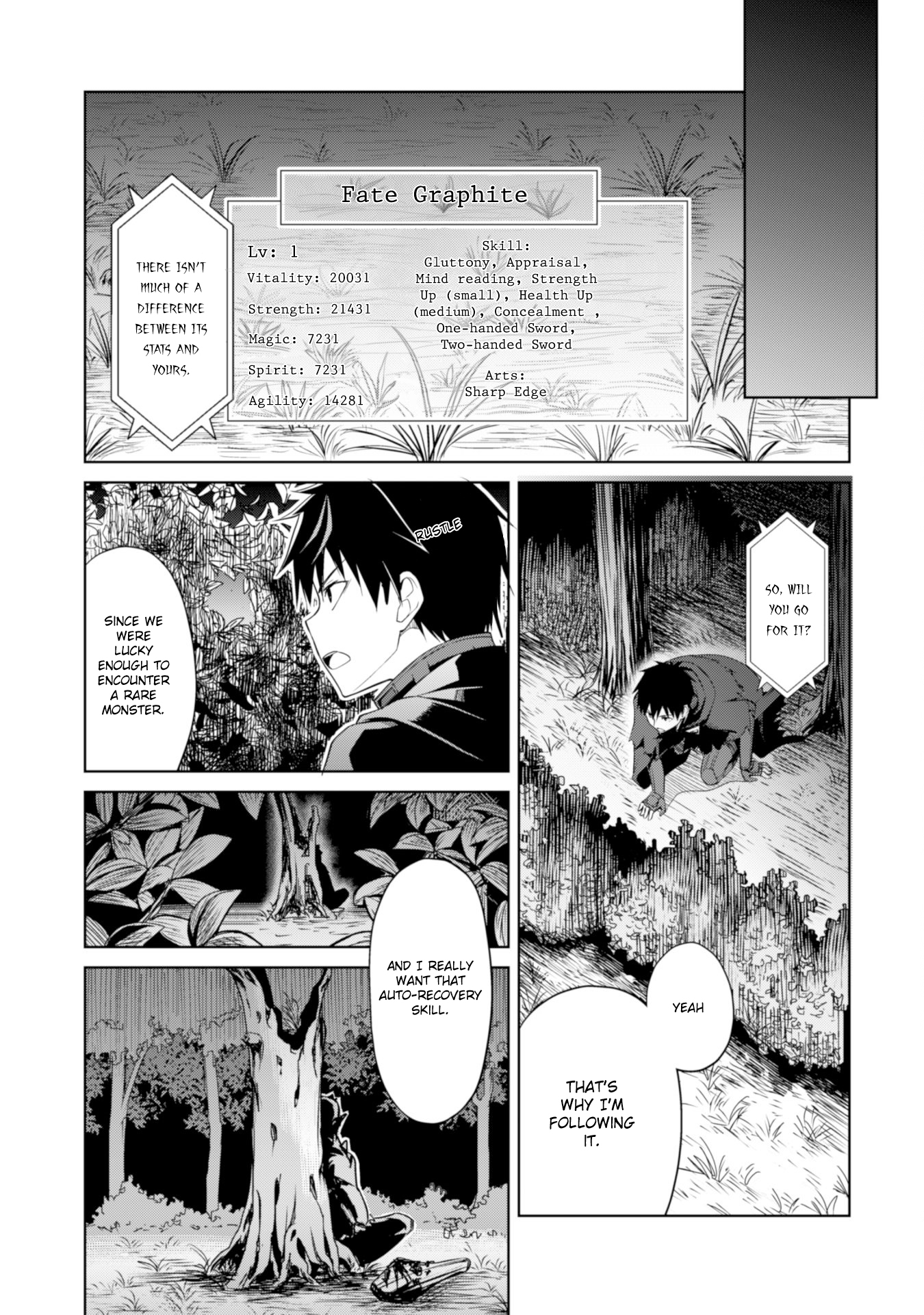 Halaman dari Boushoku no Berserk ~Ore dake Level to Iu Gainen wo Toppa suru~ Chapter 6