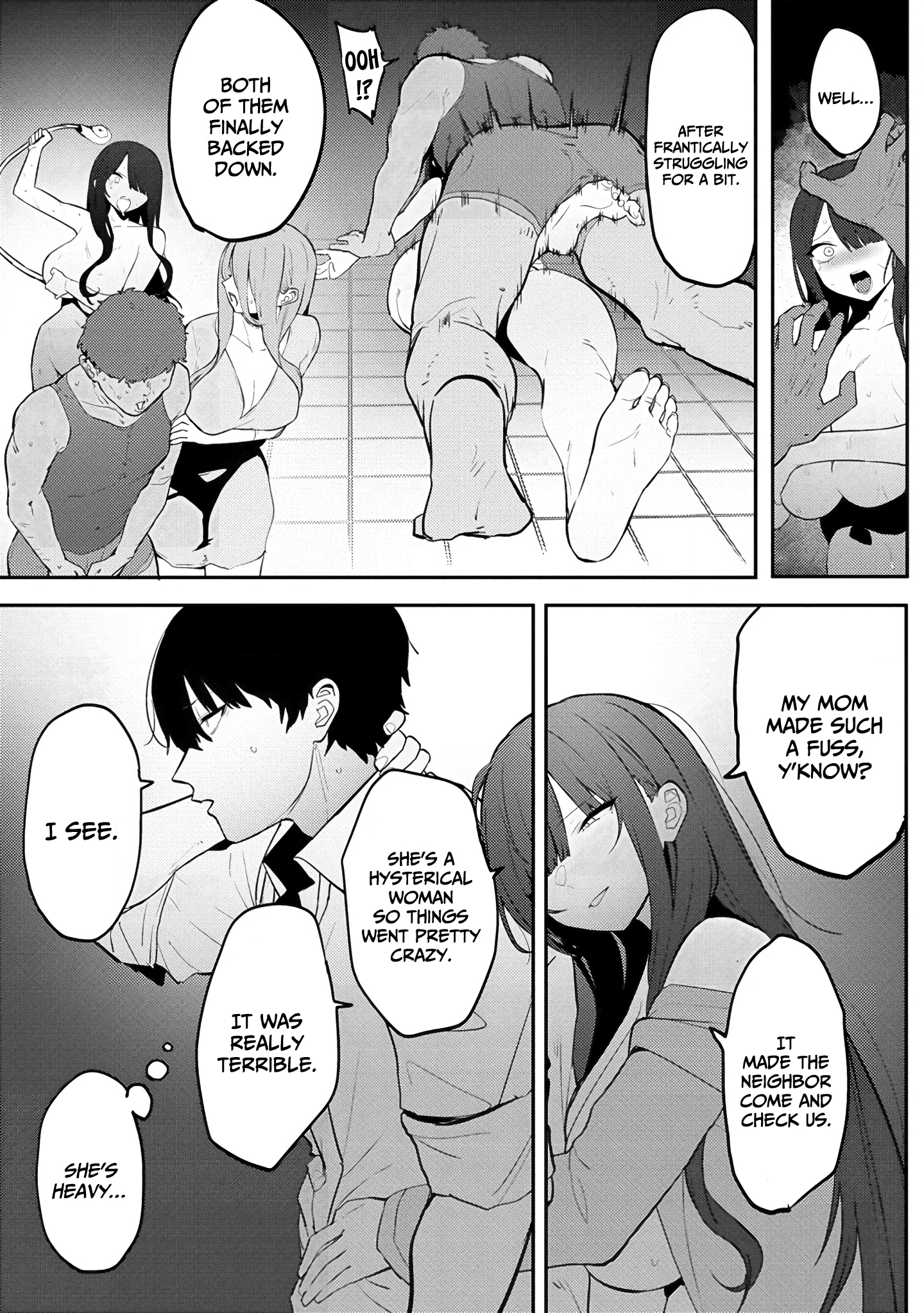 Halaman dari Mukuchina Miyashita-san no Shikiyoku Channel Chapter 8