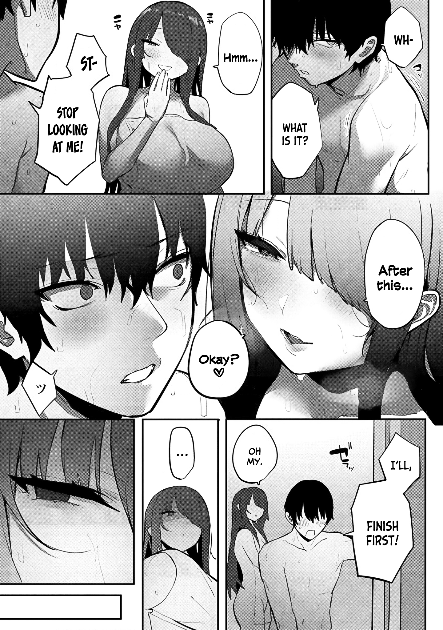 Halaman dari Mukuchina Miyashita-san no Shikiyoku Channel Chapter 8