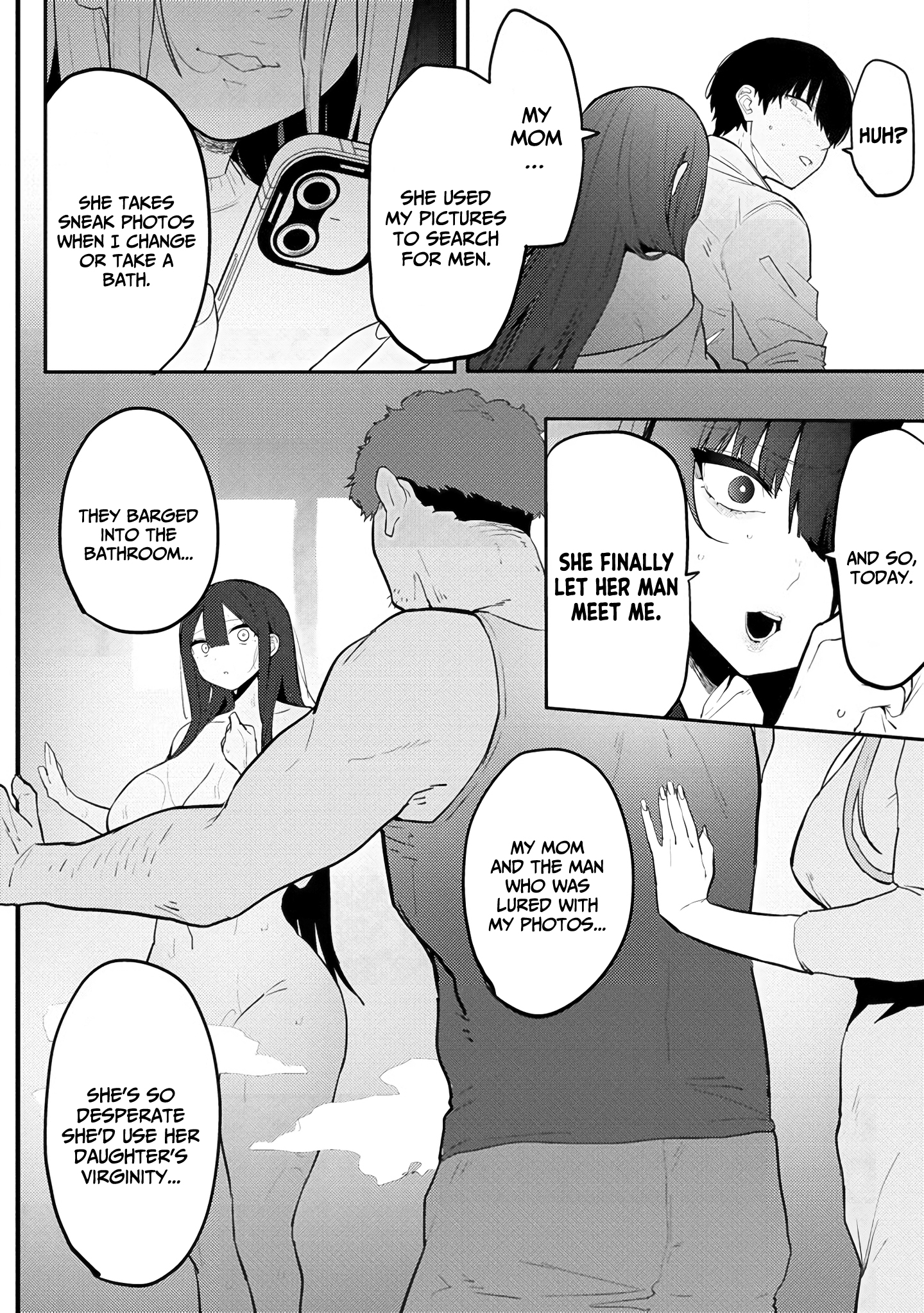 Halaman dari Mukuchina Miyashita-san no Shikiyoku Channel Chapter 8