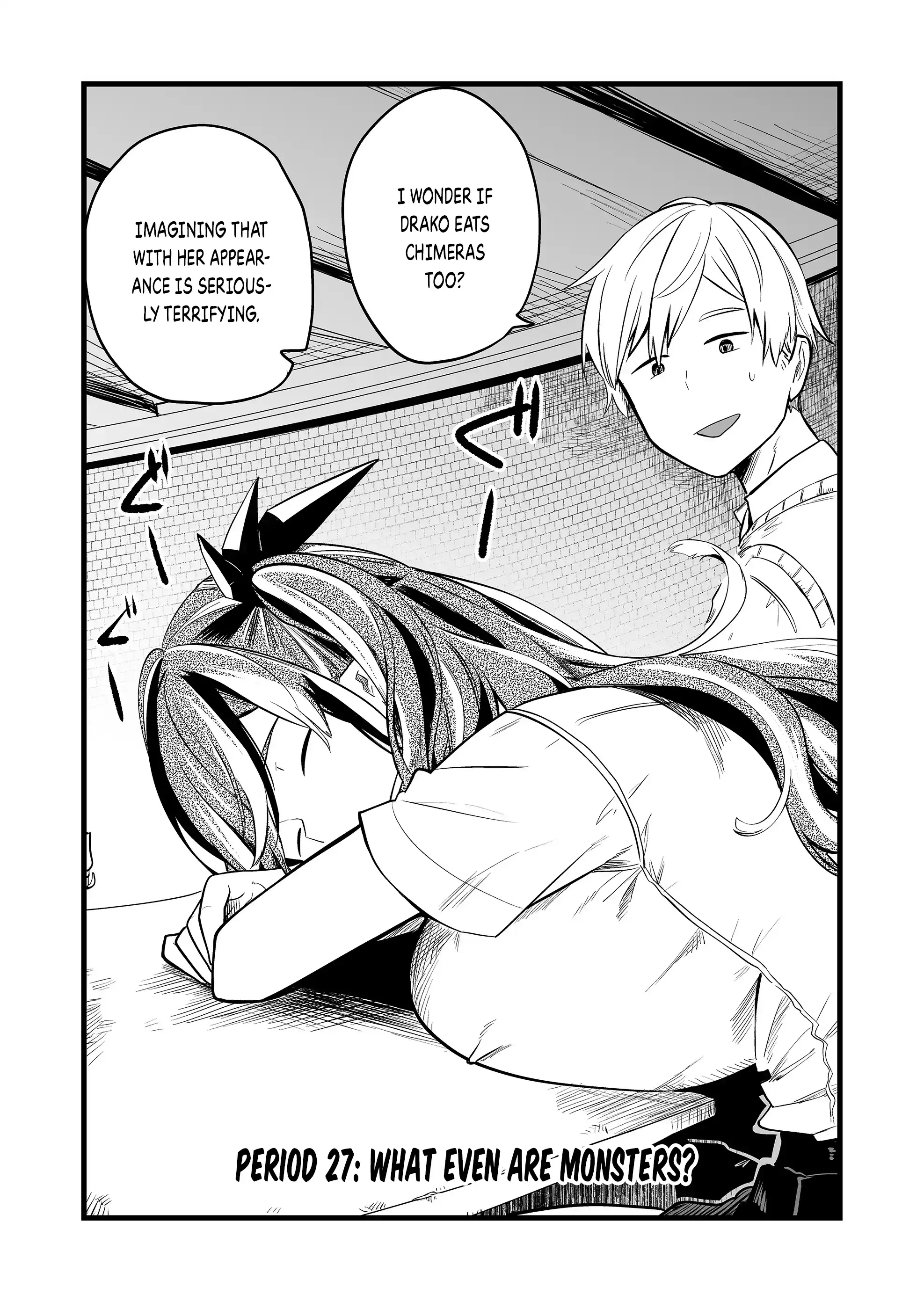 Halaman dari "Ano Toki Tasukete Itadaita Monster Musume desu." Isekai Ossan Kyoushi Totsuzen no Moteki ni Konwaku suru Chapter 27