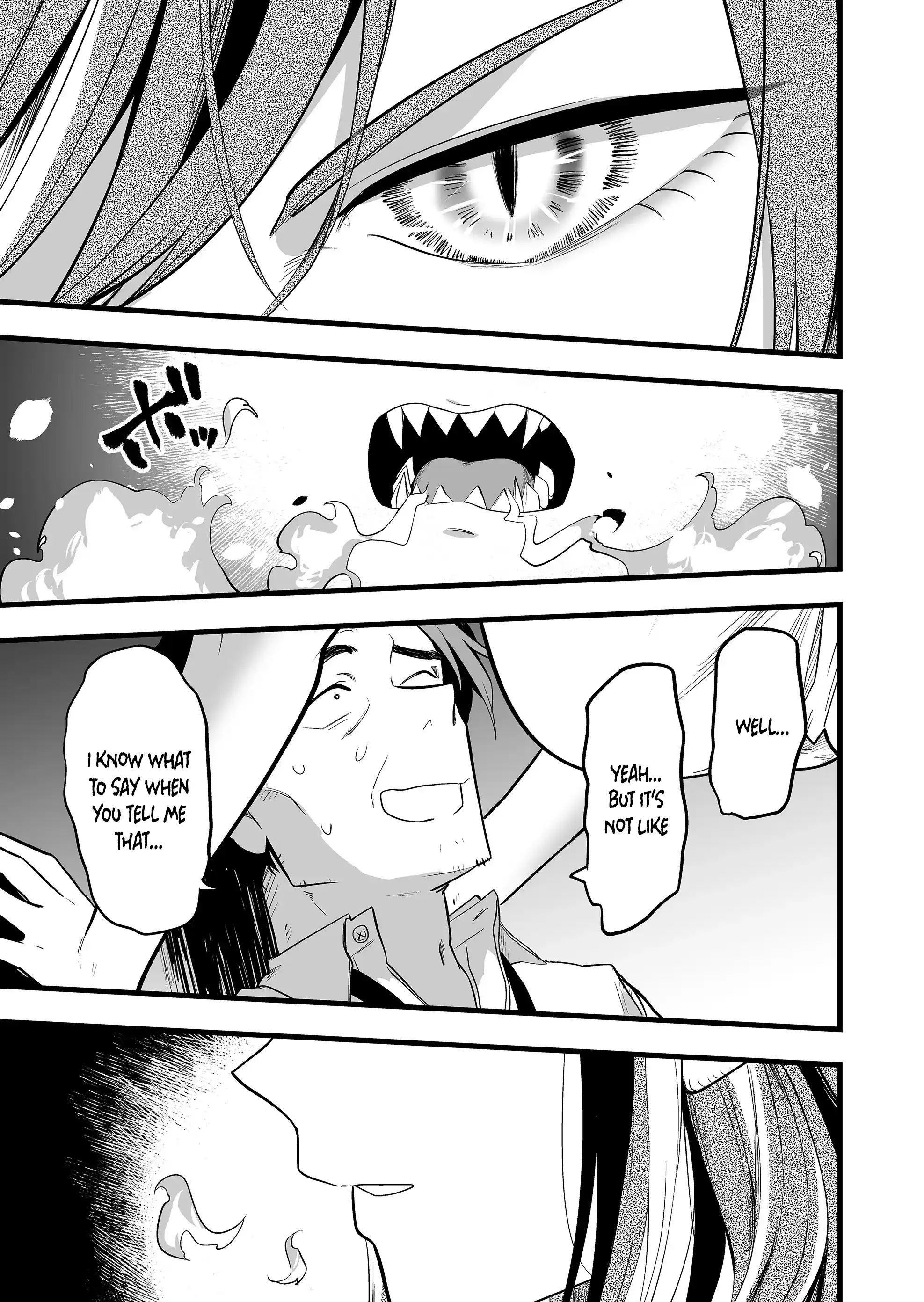 Halaman dari "Ano Toki Tasukete Itadaita Monster Musume desu." Isekai Ossan Kyoushi Totsuzen no Moteki ni Konwaku suru Chapter 27