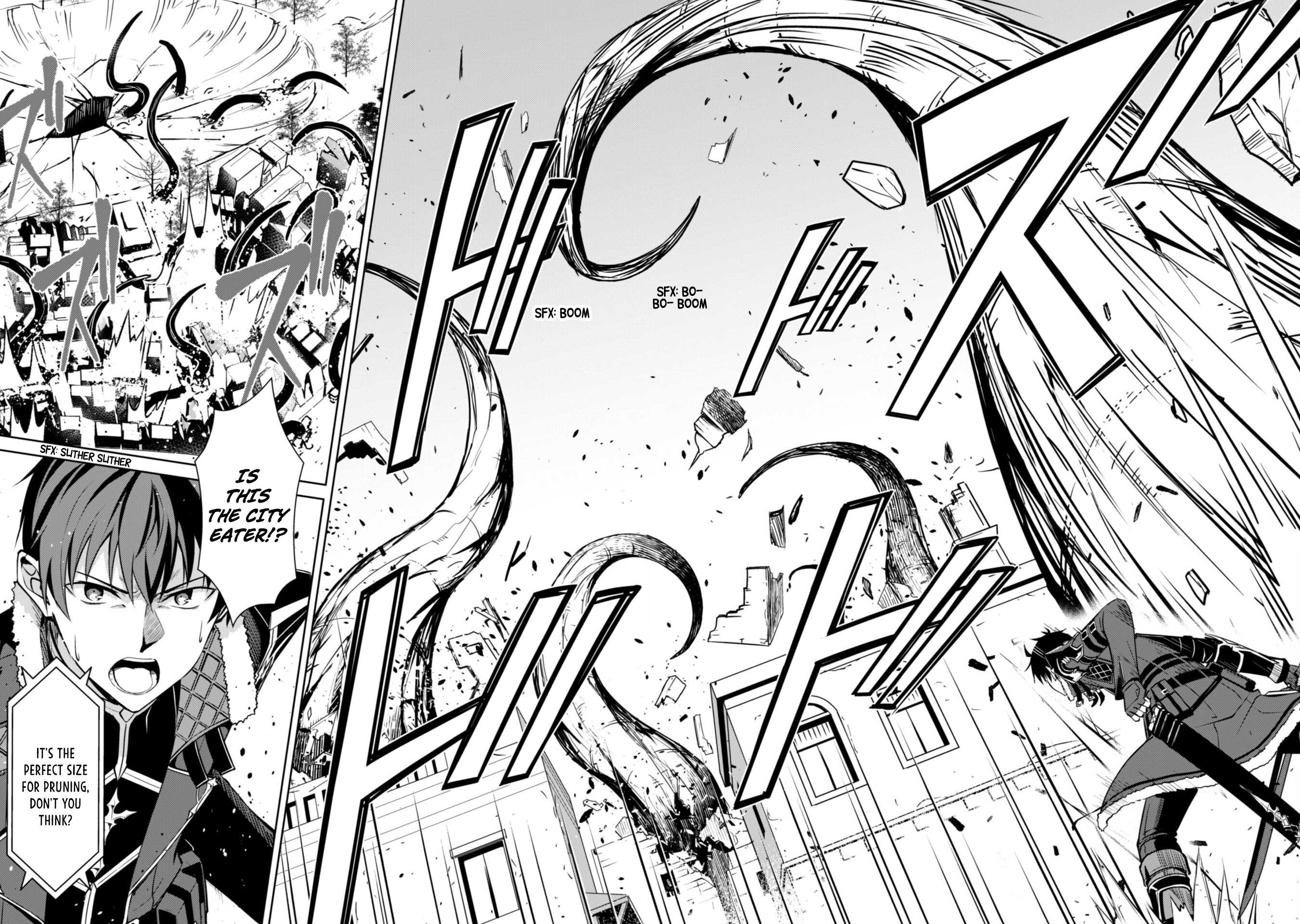 Halaman dari Boushoku no Berserk ~Ore dake Level to Iu Gainen wo Toppa suru~ Chapter 65.2