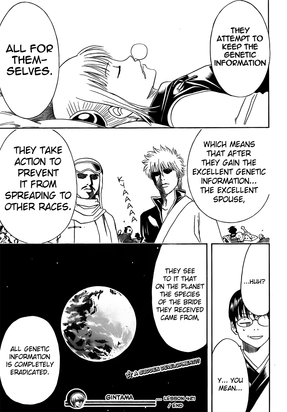 Halaman dari Gintama Chapter 421