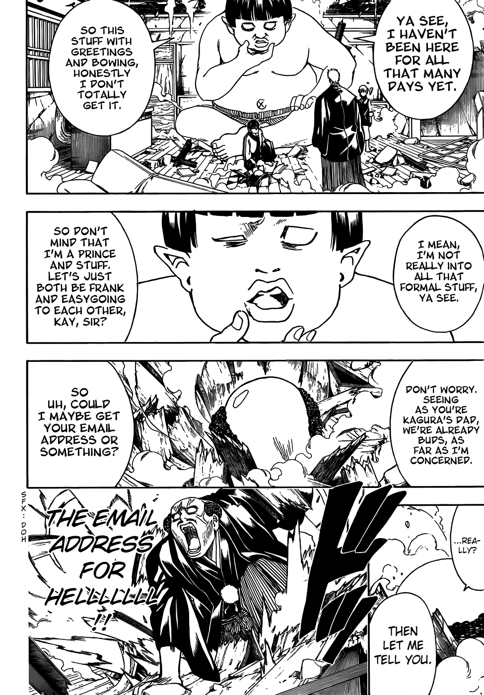Halaman dari Gintama Chapter 421
