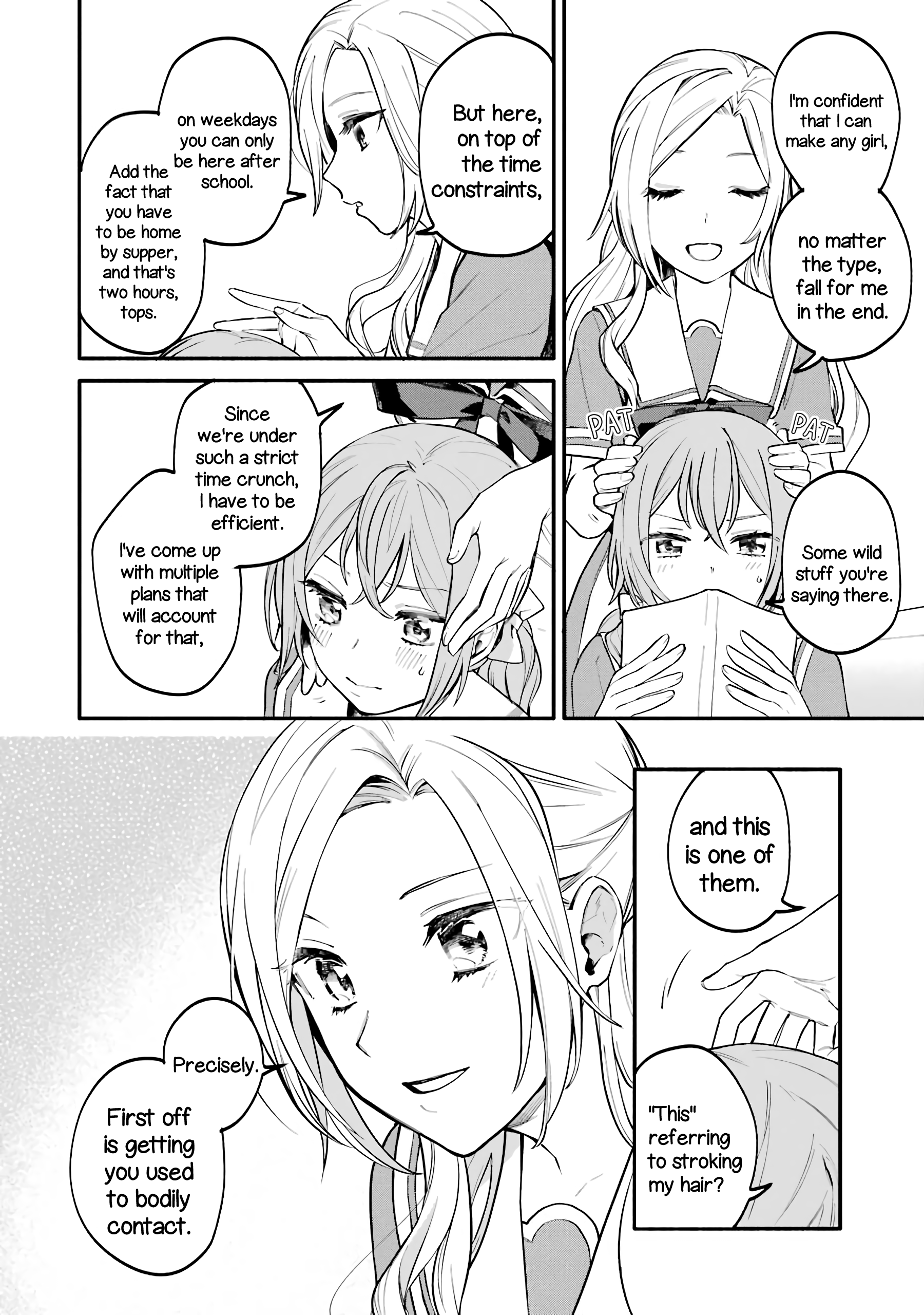 Halaman dari Onna Doushi toka Arienai desho to Iiharu Onnanoko wo, Hyakunichikan de Tetteiteki ni Otosu Yuri no Ohanashi Chapter 2