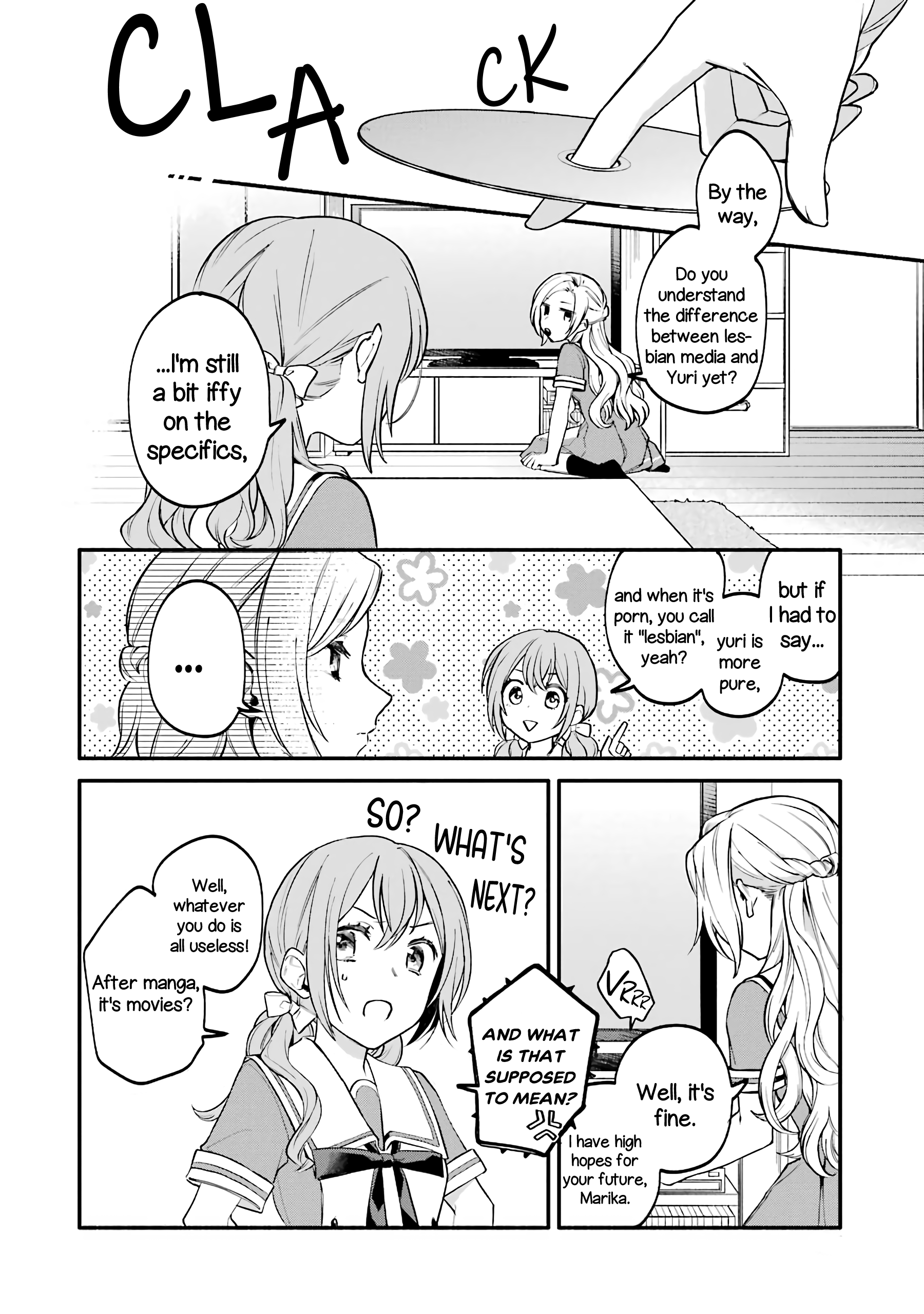 Halaman dari Onna Doushi toka Arienai desho to Iiharu Onnanoko wo, Hyakunichikan de Tetteiteki ni Otosu Yuri no Ohanashi Chapter 2