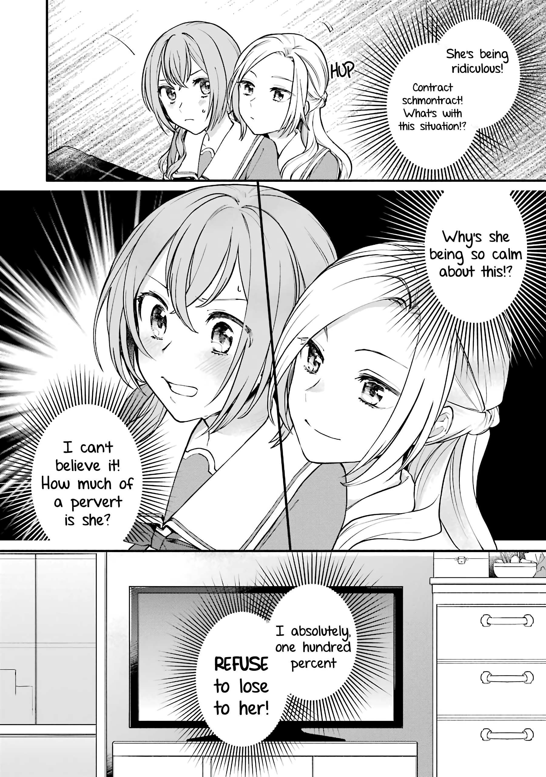 Halaman dari Onna Doushi toka Arienai desho to Iiharu Onnanoko wo, Hyakunichikan de Tetteiteki ni Otosu Yuri no Ohanashi Chapter 2