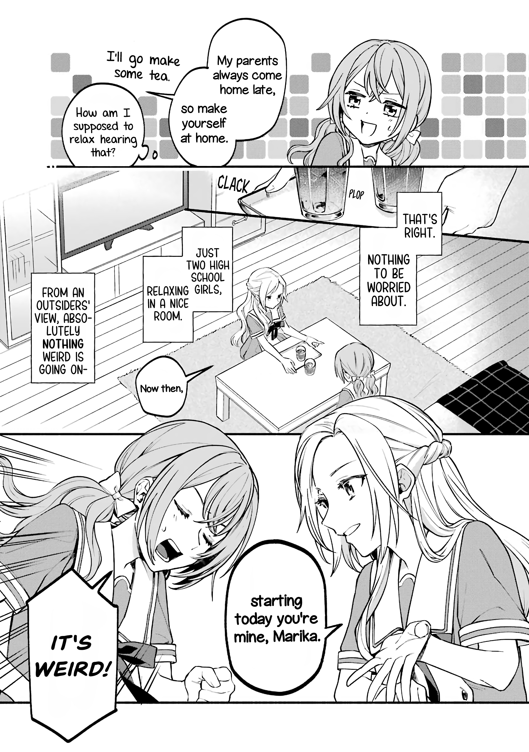 Halaman dari Onna Doushi toka Arienai desho to Iiharu Onnanoko wo, Hyakunichikan de Tetteiteki ni Otosu Yuri no Ohanashi Chapter 2