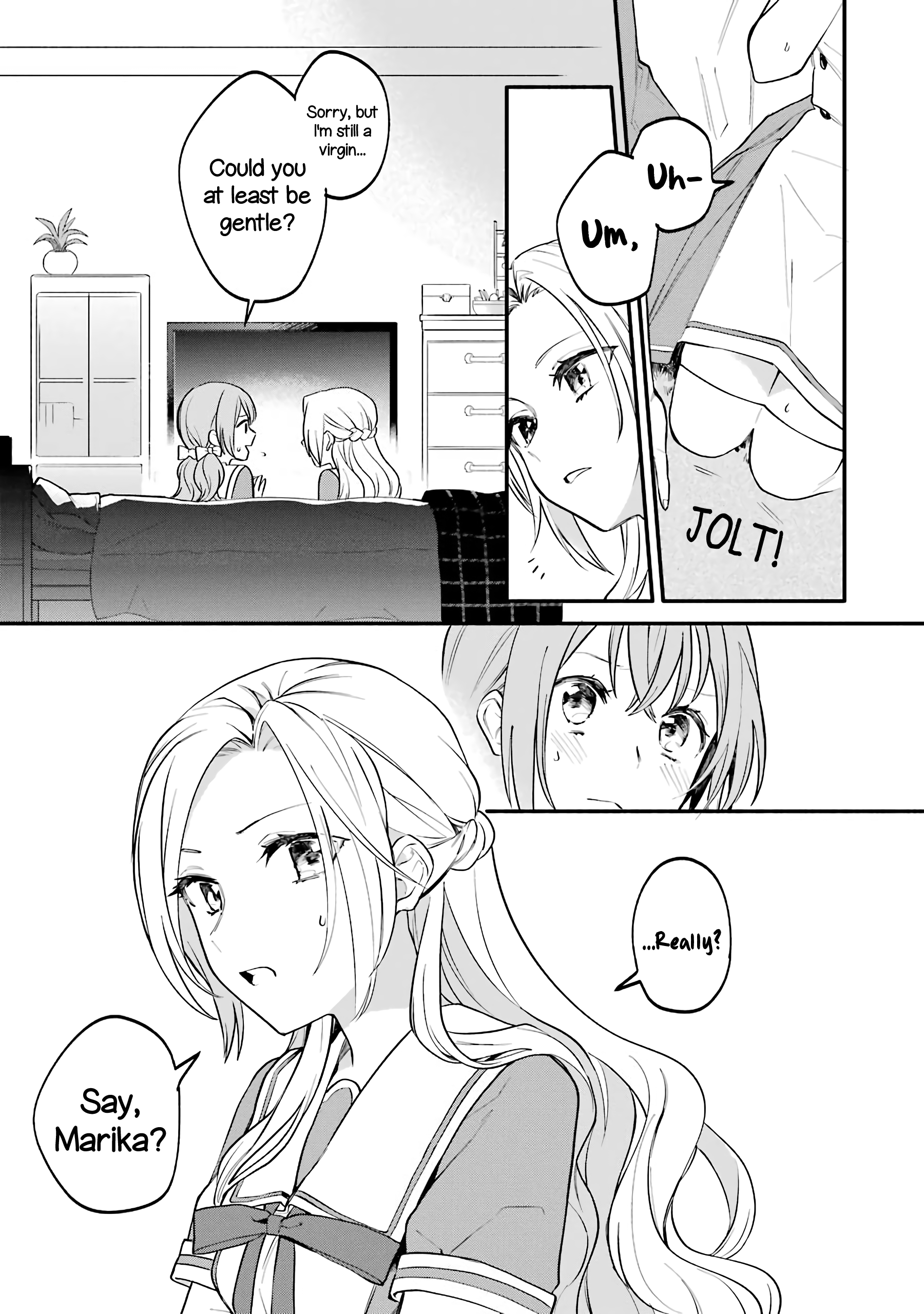 Halaman dari Onna Doushi toka Arienai desho to Iiharu Onnanoko wo, Hyakunichikan de Tetteiteki ni Otosu Yuri no Ohanashi Chapter 2