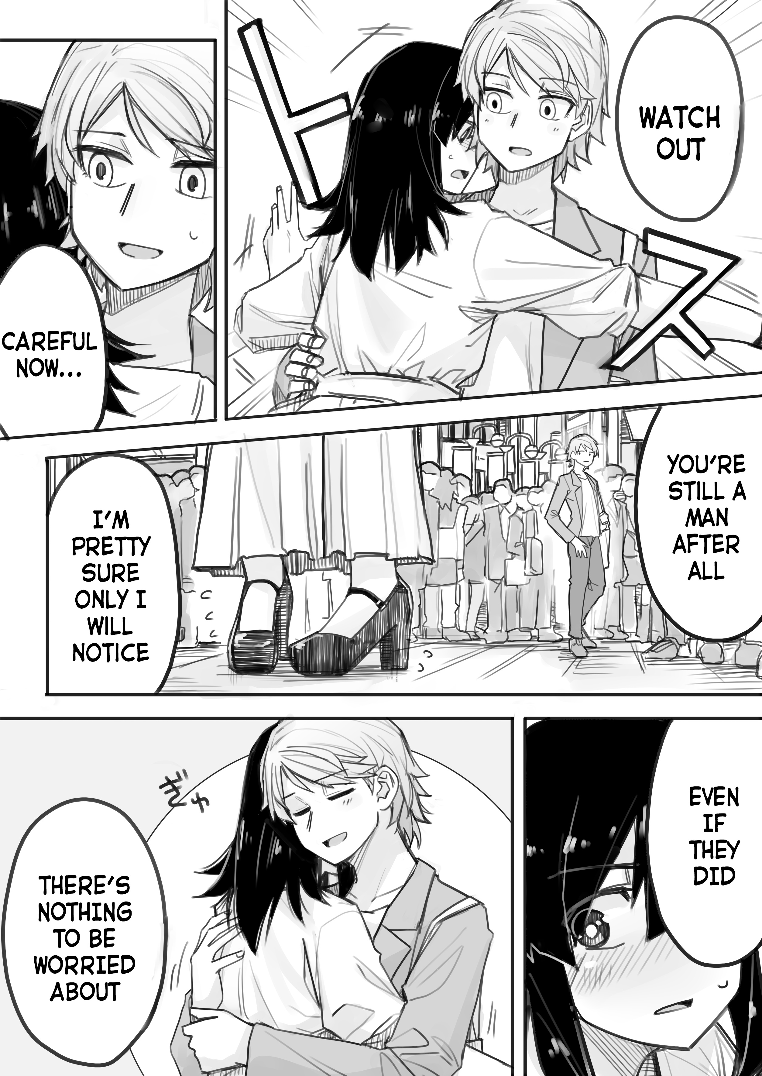 Halaman dari Ikemen Joshi to Josou Danshi Chapter 4
