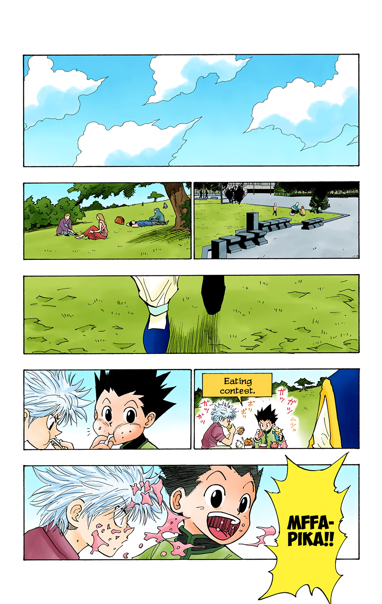 Halaman dari HUNTER x HUNTER (Official Colored) Chapter 102