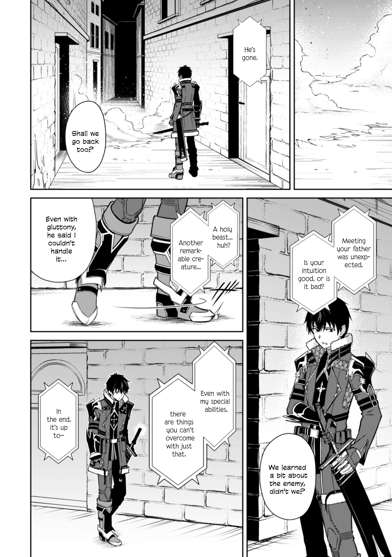 Halaman dari Boushoku no Berserk ~Ore dake Level to Iu Gainen wo Toppa suru~ Chapter 58