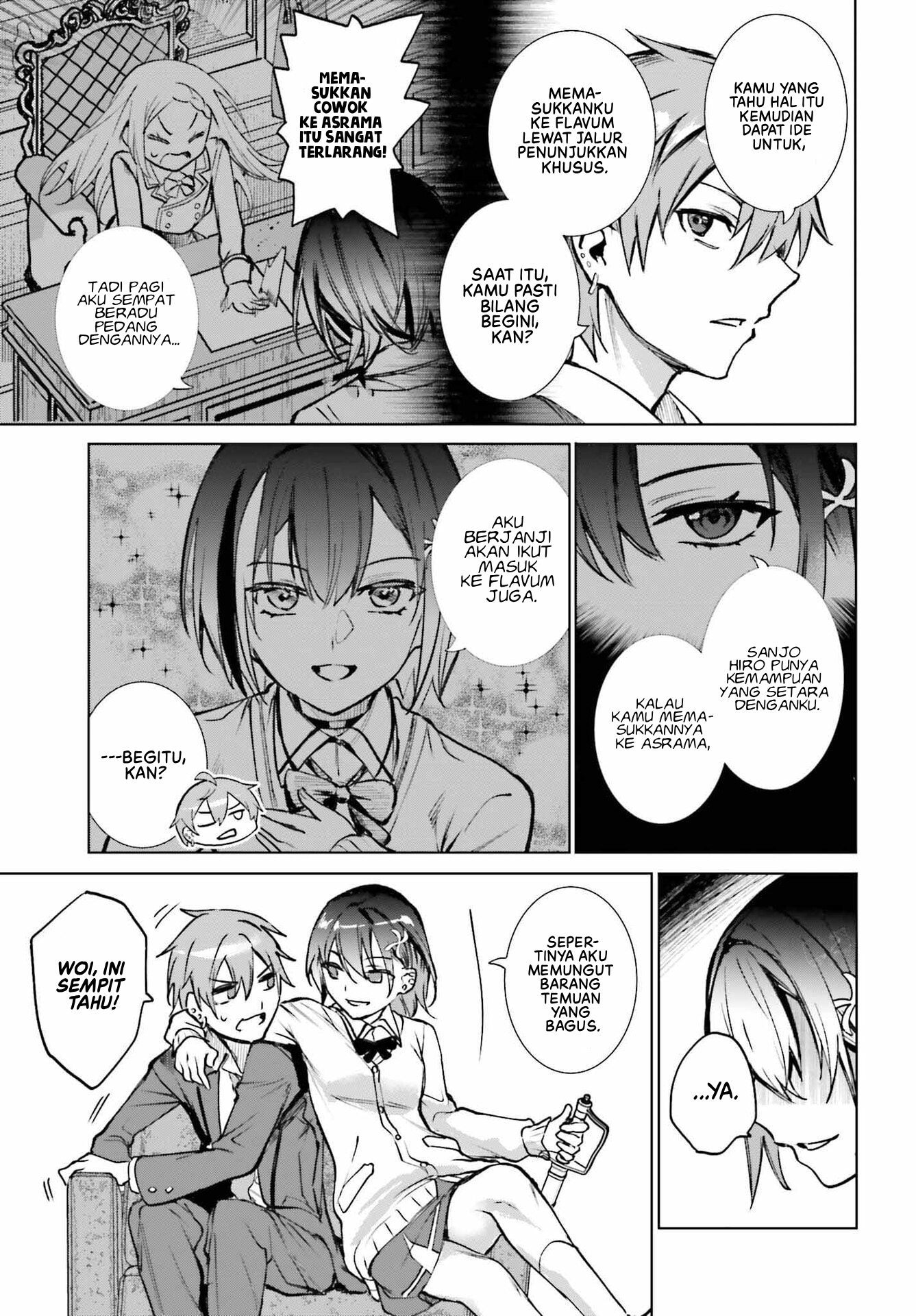 Danshi Kinsei Game Sekai de Ore ga Yarubeki Yuiitsu no Koto: Yuri no Aida ni Hasamaru Otoko toshite Tensei shiteshimaimashita Chapter 13 - halaman 20