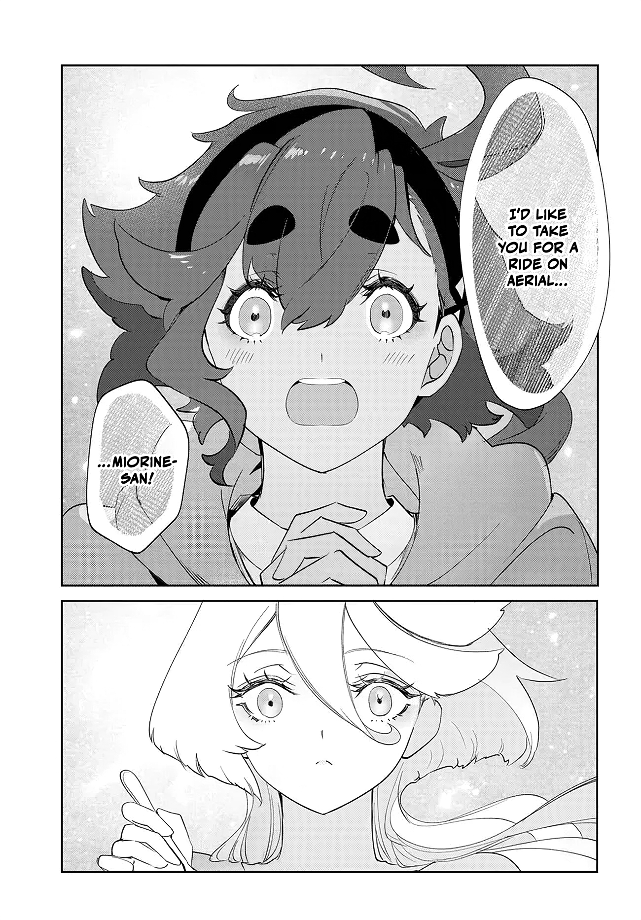 Halaman dari Mobile Suit Gundam: The Witch from Mercury - Frontiers in Glory Days Chapter 4.1