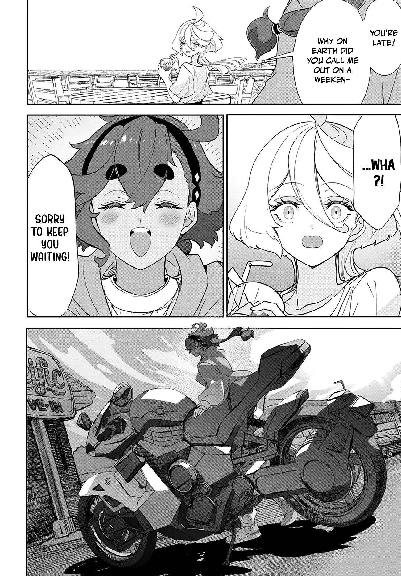 Halaman dari Mobile Suit Gundam: The Witch from Mercury - Frontiers in Glory Days Chapter 4.1