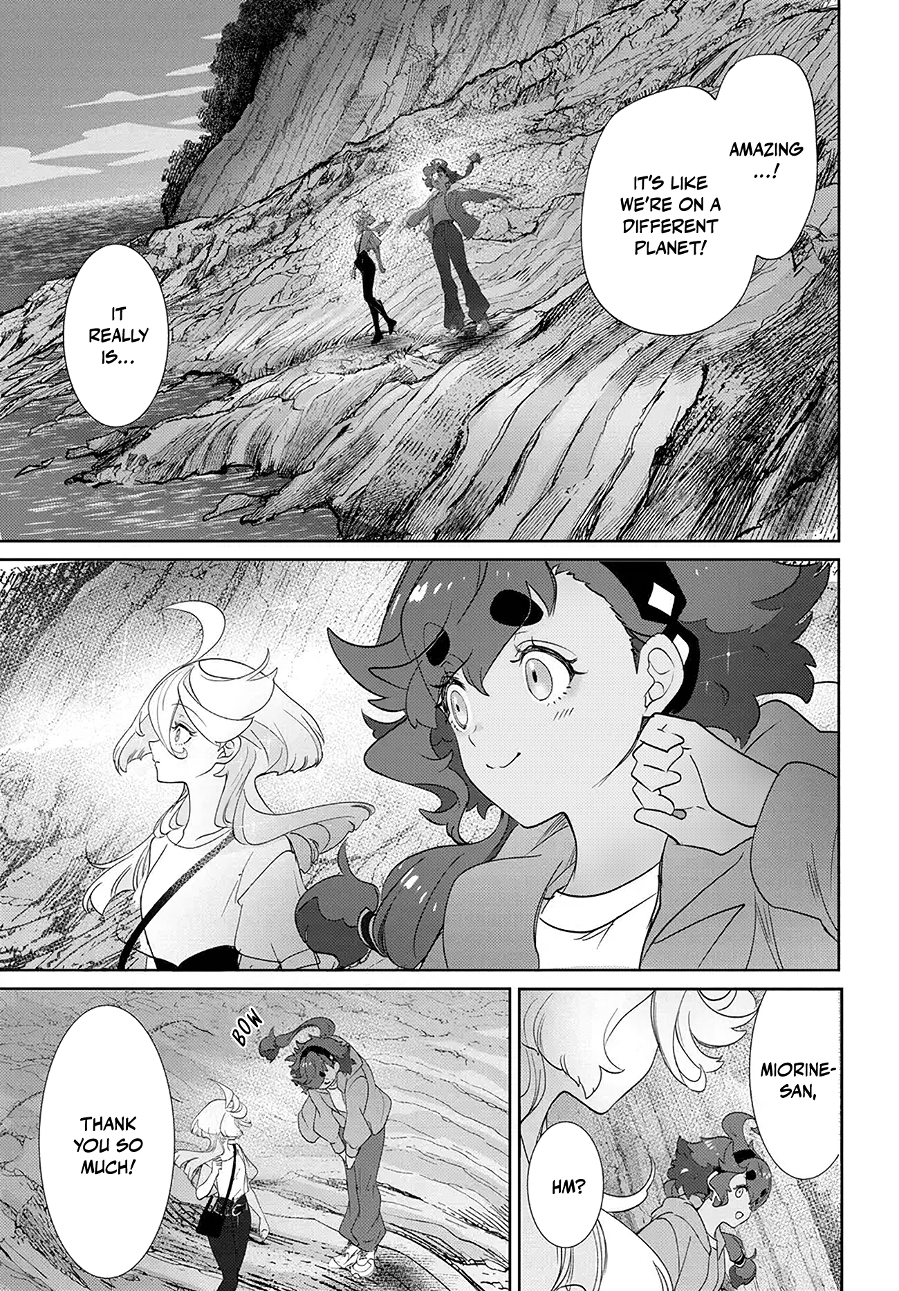 Halaman dari Mobile Suit Gundam: The Witch from Mercury - Frontiers in Glory Days Chapter 4.1