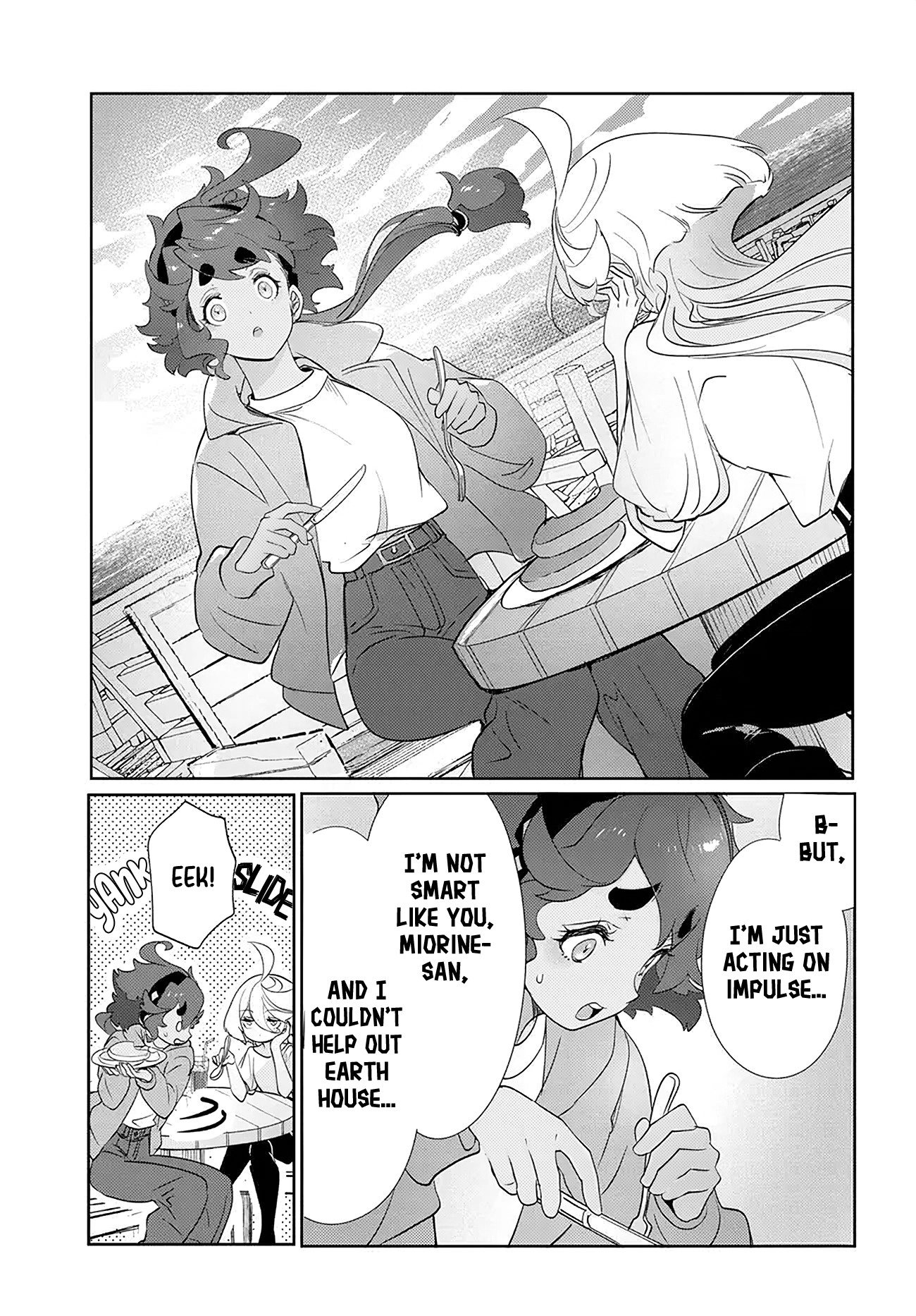 Halaman dari Mobile Suit Gundam: The Witch from Mercury - Frontiers in Glory Days Chapter 4.1