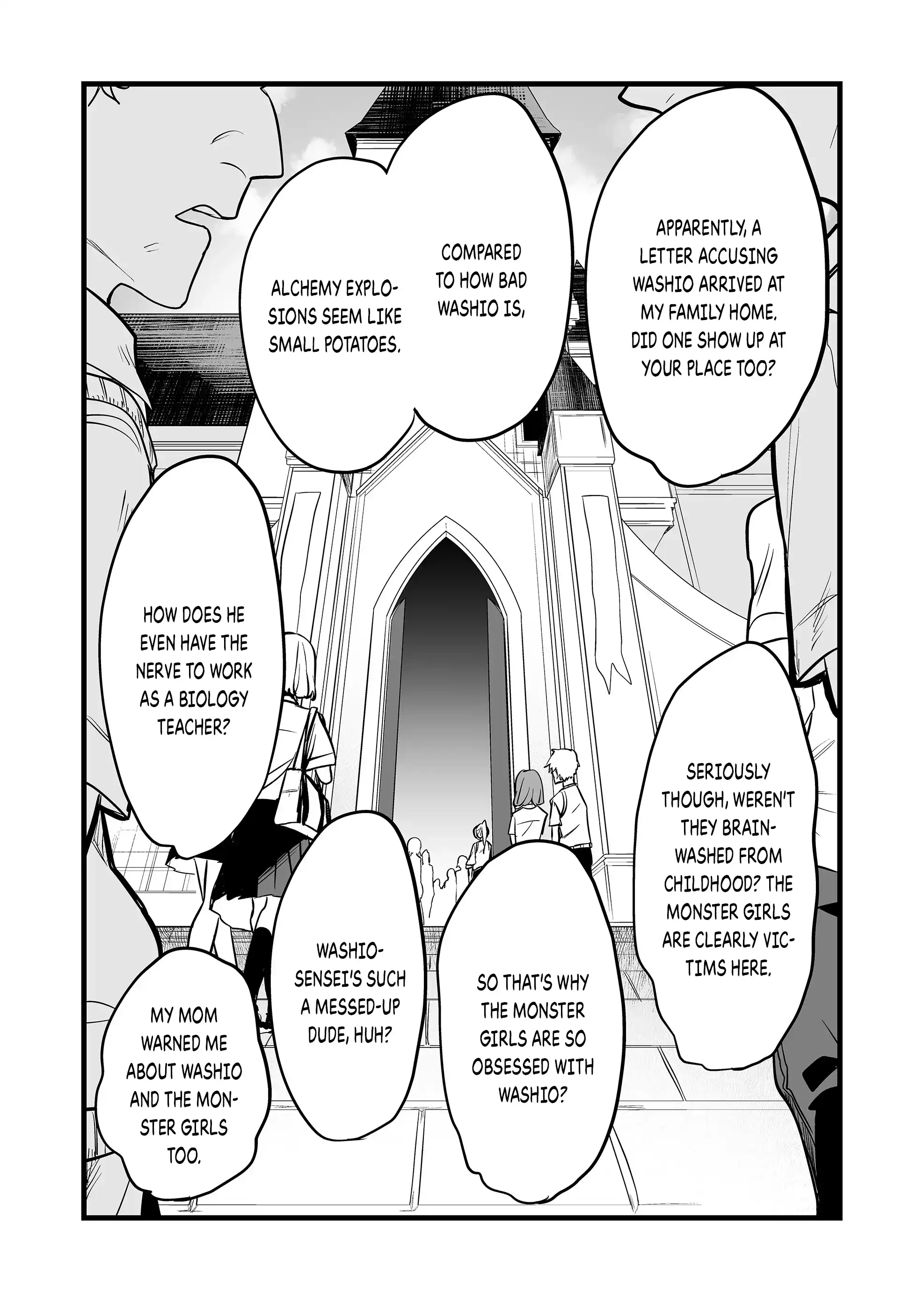 Halaman dari "Ano Toki Tasukete Itadaita Monster Musume desu." Isekai Ossan Kyoushi Totsuzen no Moteki ni Konwaku suru Chapter 29