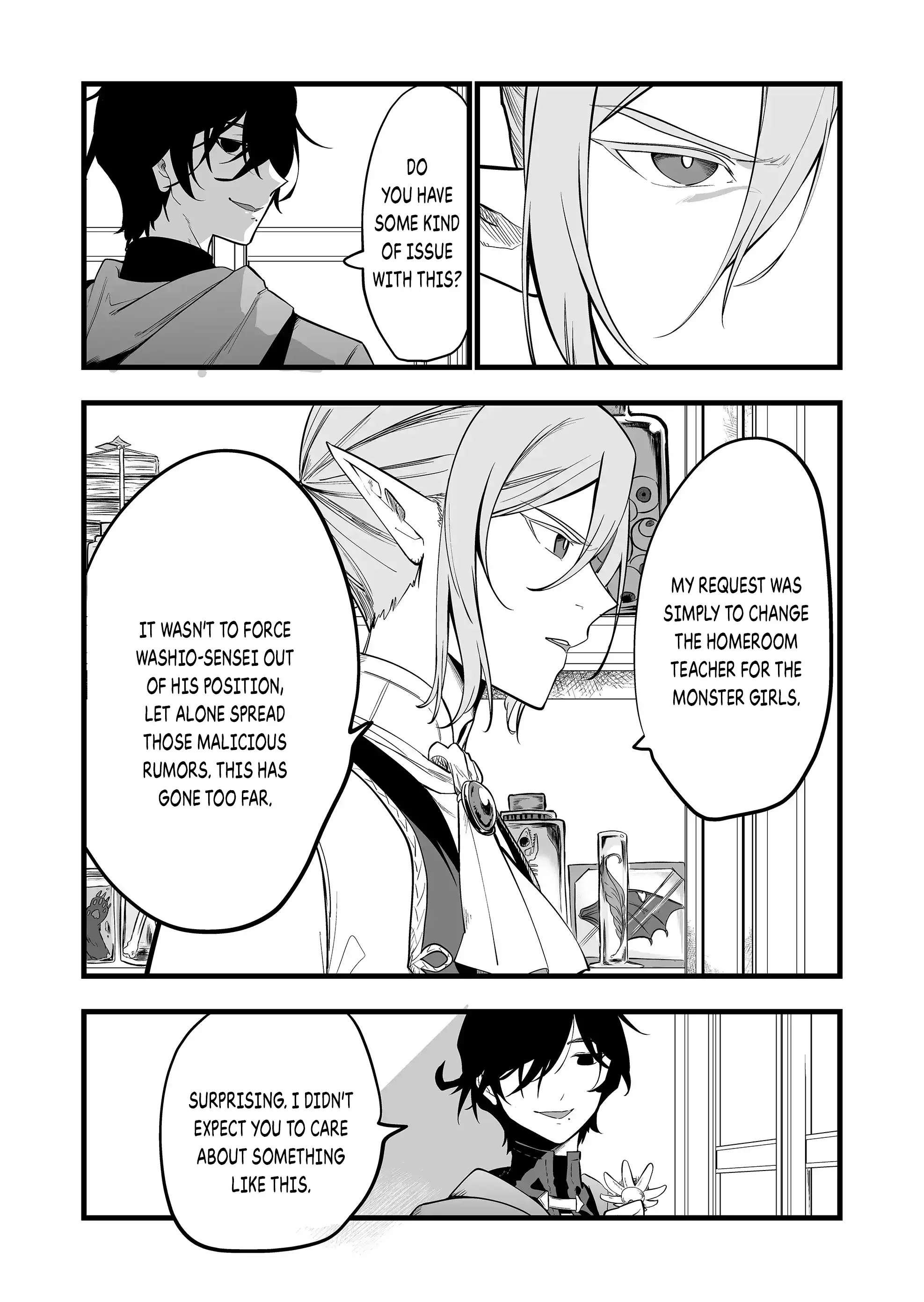 Halaman dari "Ano Toki Tasukete Itadaita Monster Musume desu." Isekai Ossan Kyoushi Totsuzen no Moteki ni Konwaku suru Chapter 29