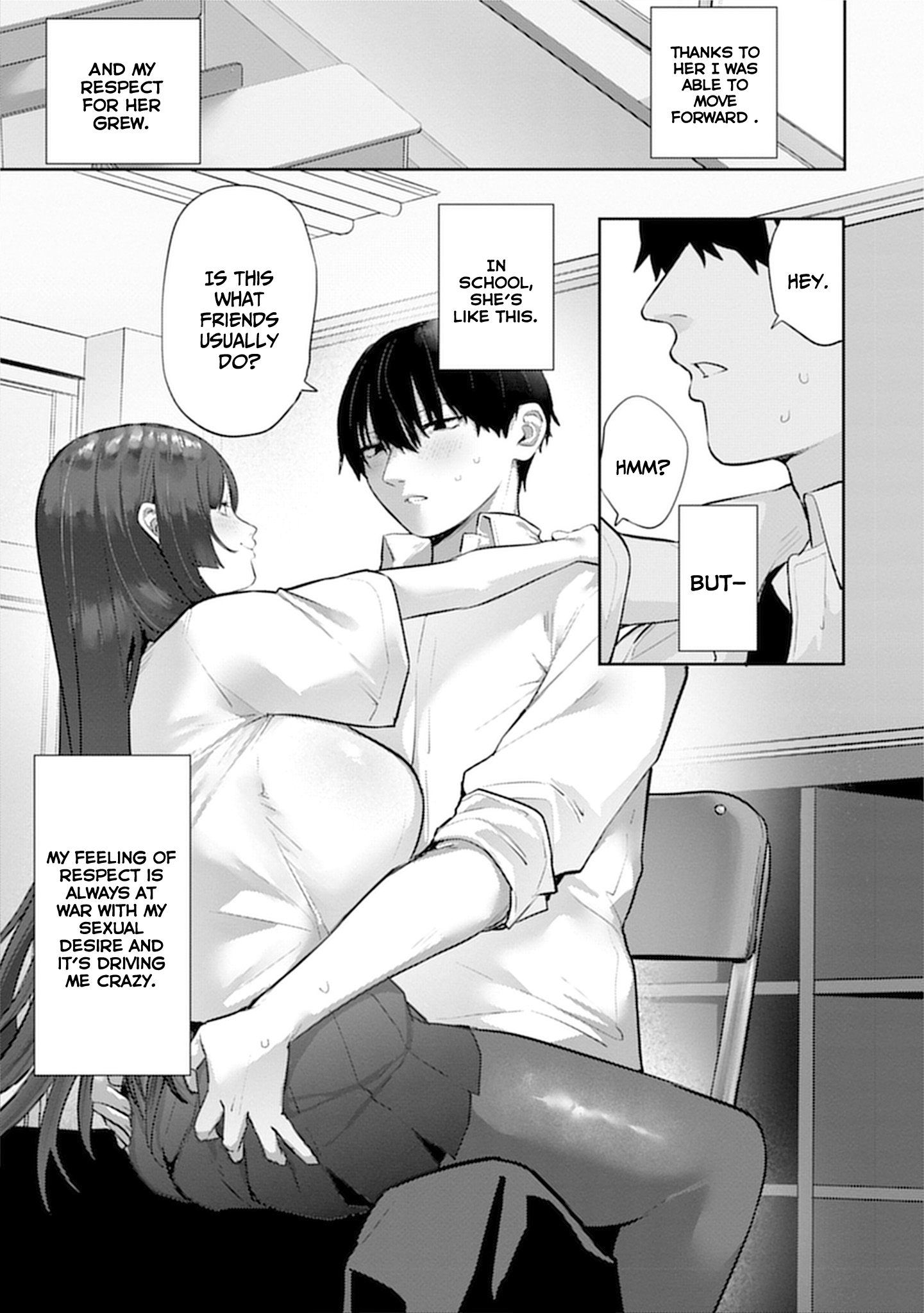 Halaman dari Mukuchina Miyashita-san no Shikiyoku Channel Chapter 11