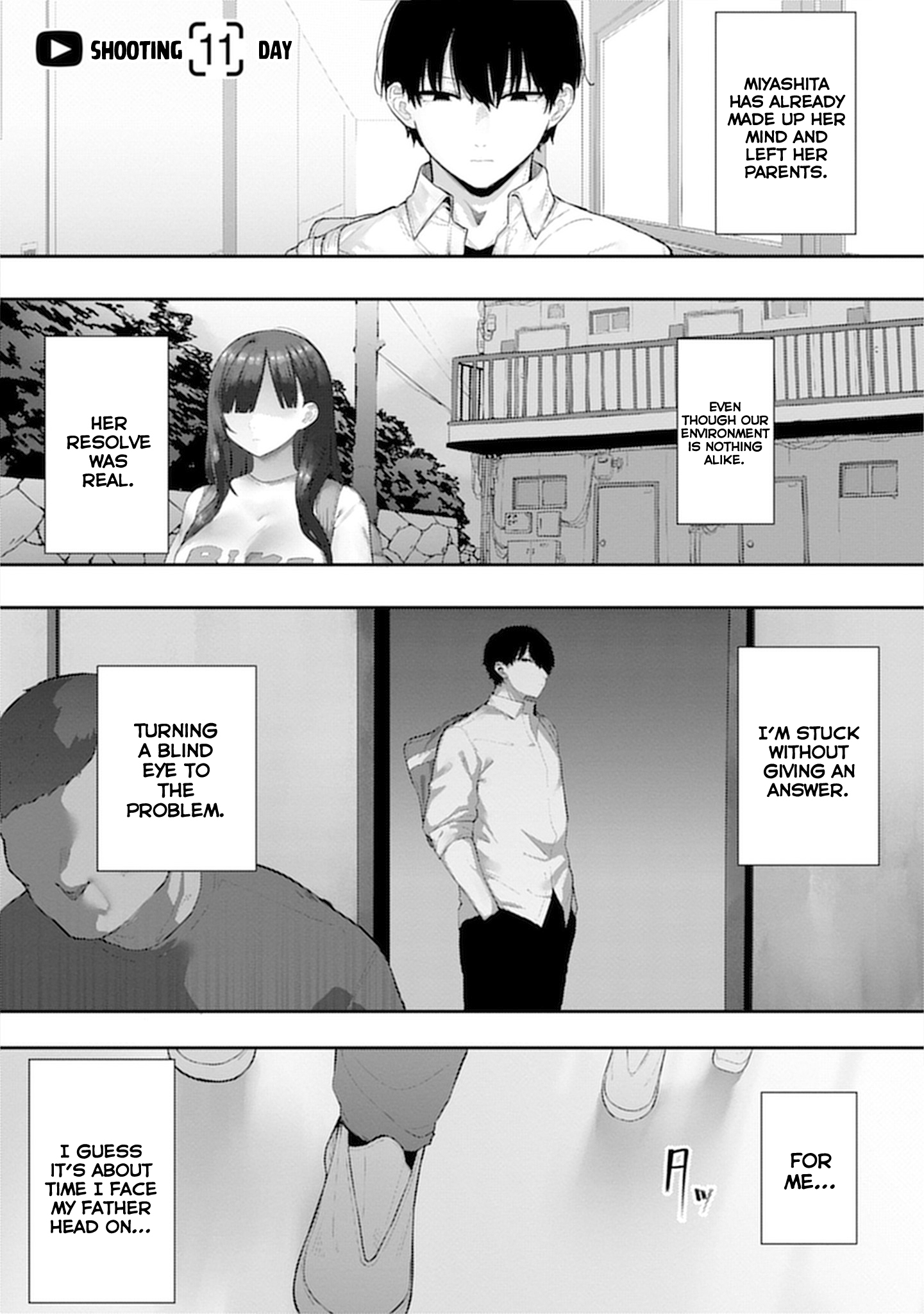 Halaman dari Mukuchina Miyashita-san no Shikiyoku Channel Chapter 11