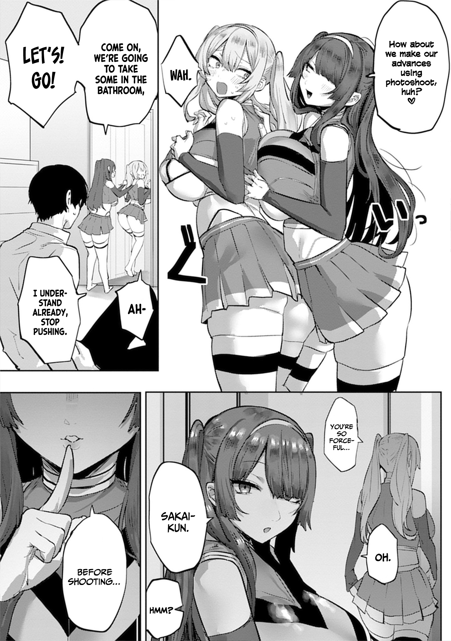 Halaman dari Mukuchina Miyashita-san no Shikiyoku Channel Chapter 11