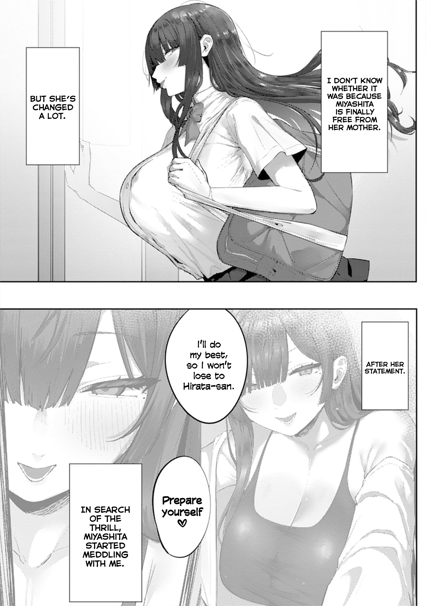 Halaman dari Mukuchina Miyashita-san no Shikiyoku Channel Chapter 11