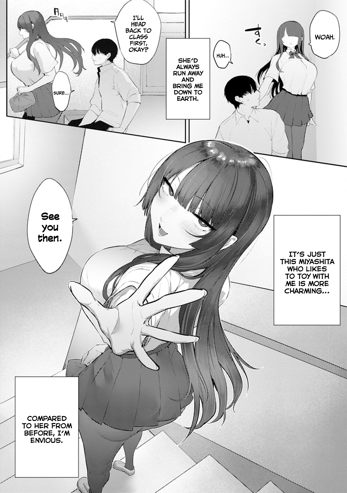 Halaman dari Mukuchina Miyashita-san no Shikiyoku Channel Chapter 11