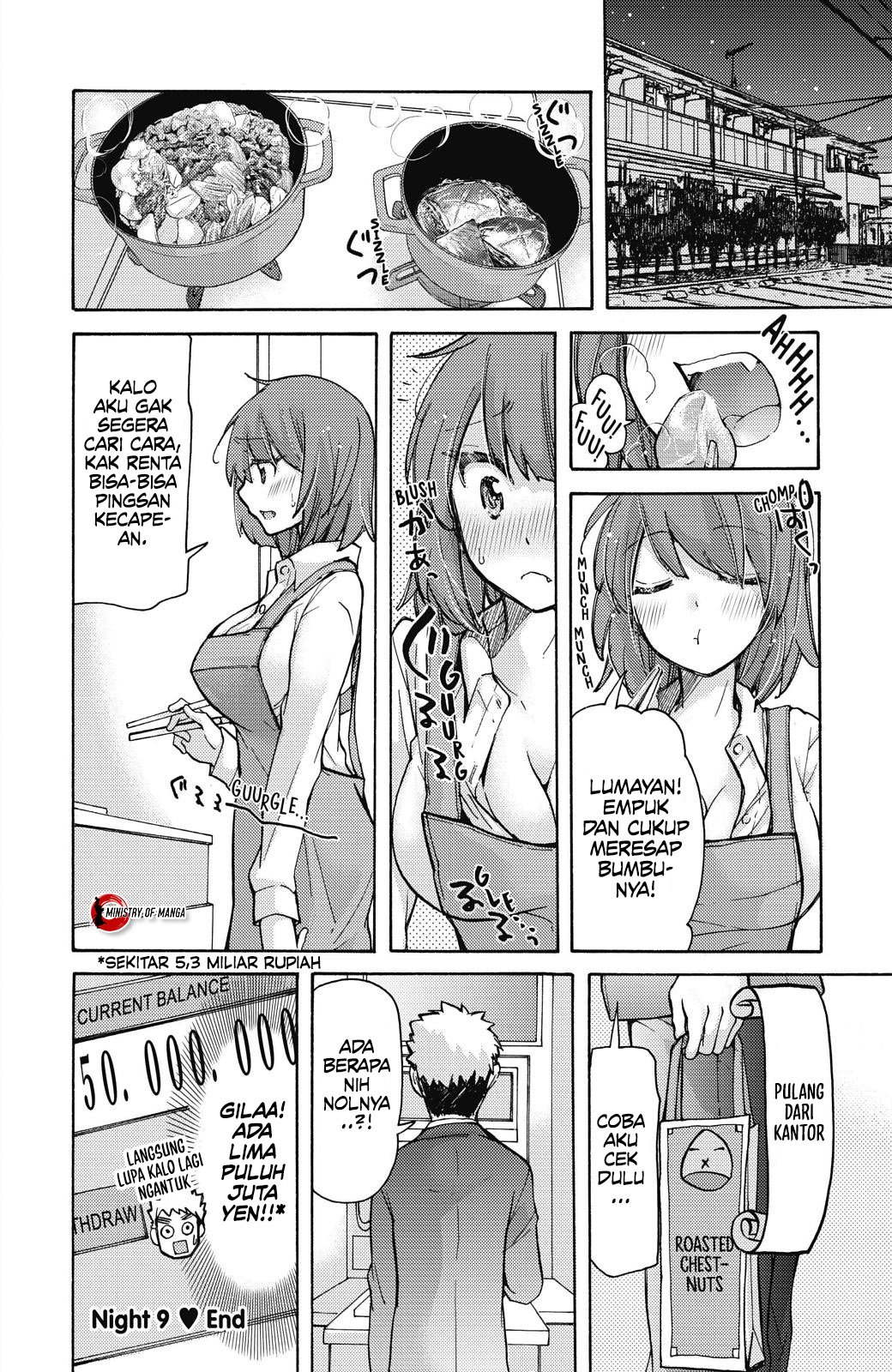 Saki-chan wa Konya mo Pekopeko Chapter 9 - halaman 13