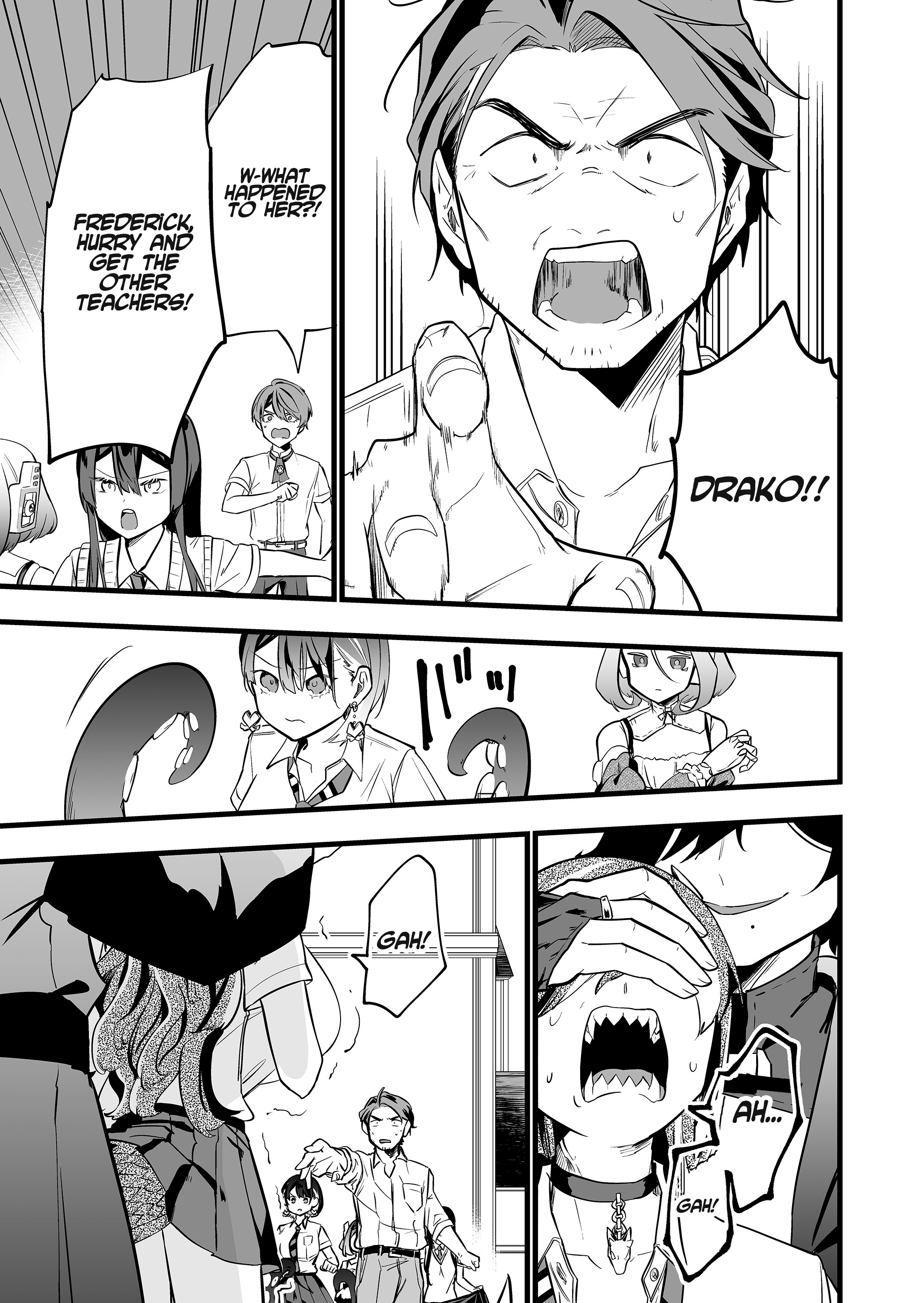 Halaman dari "Ano Toki Tasukete Itadaita Monster Musume desu." Isekai Ossan Kyoushi Totsuzen no Moteki ni Konwaku suru Chapter 36