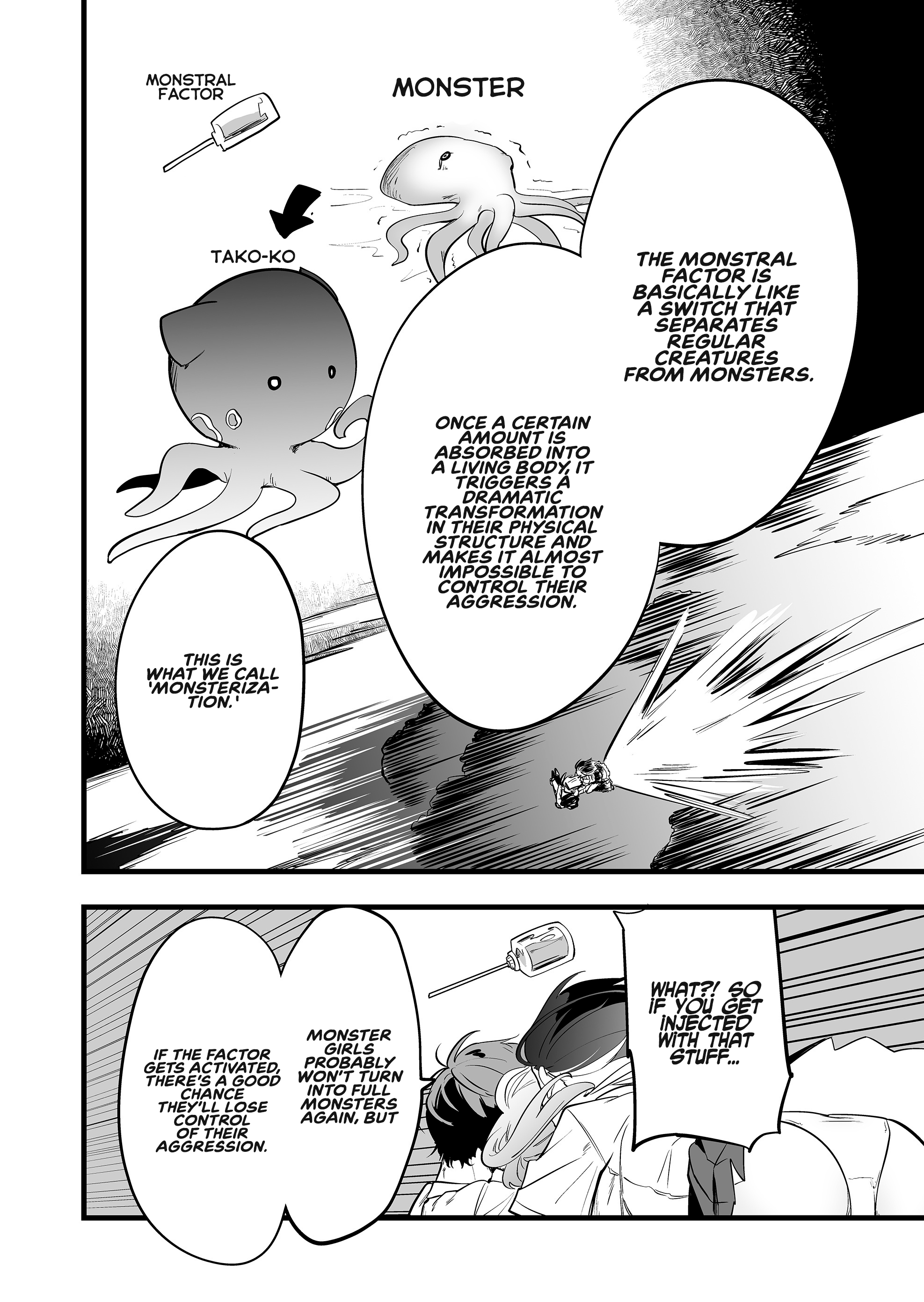 Halaman dari "Ano Toki Tasukete Itadaita Monster Musume desu." Isekai Ossan Kyoushi Totsuzen no Moteki ni Konwaku suru Chapter 36