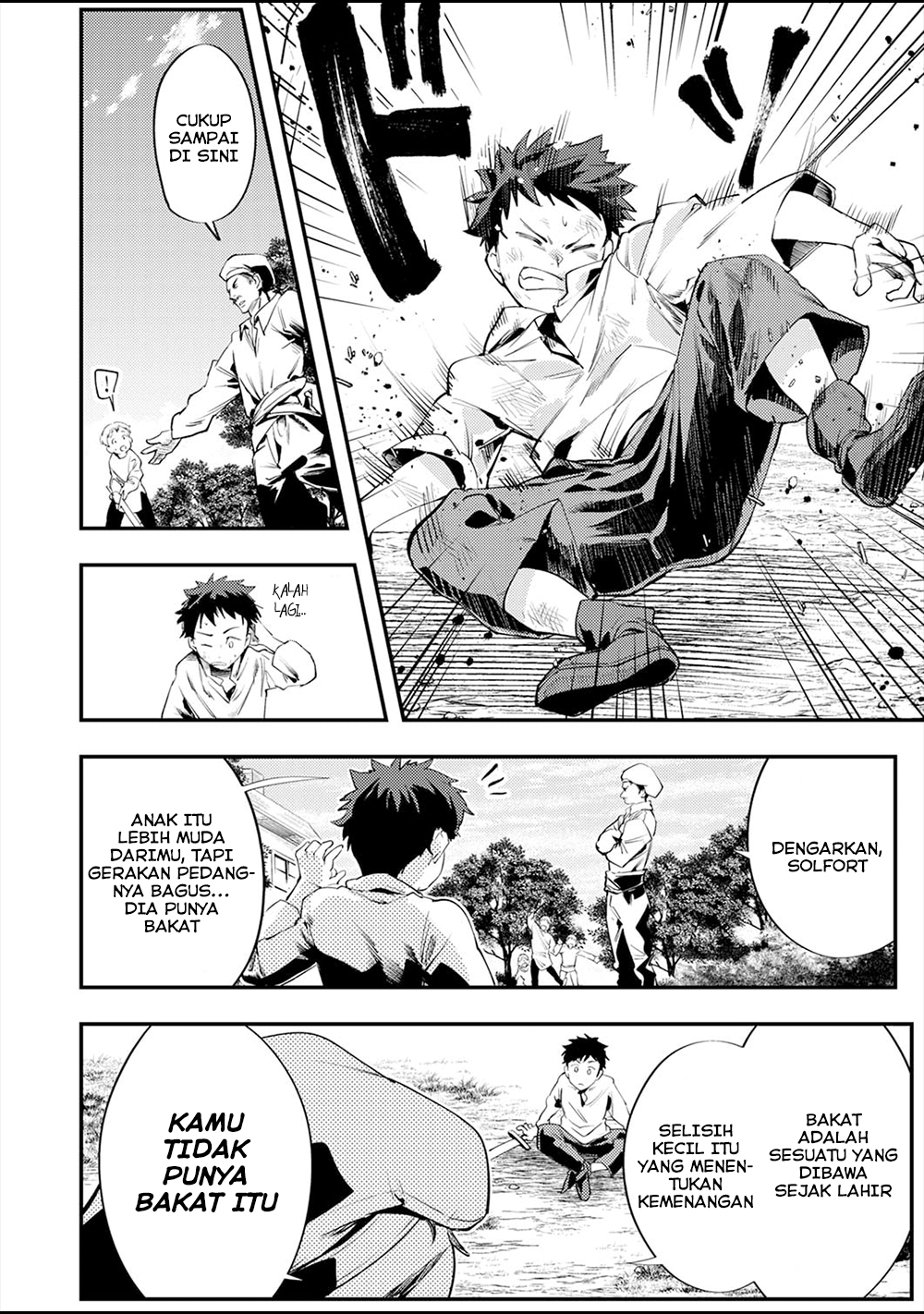 Shura Youjo no Eiyuutan: Hanpamono to Iwareta Youhei, Youjo ni Tensei shite Nariagaru Chapter 1 - halaman 7