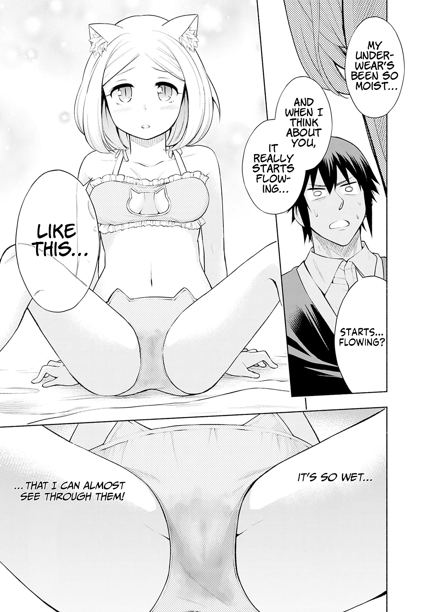 Halaman dari Eroge no Sekai de Slow Life ~Issho ni Isekai Teni shitekita Yarisaa no Daigakusei-tachi ni Tsuihou sareta node, Henkyou de Muteki ni Natte Shin no Heroine-tachi to Yoroshiku Yarimasu~ Chapter 4