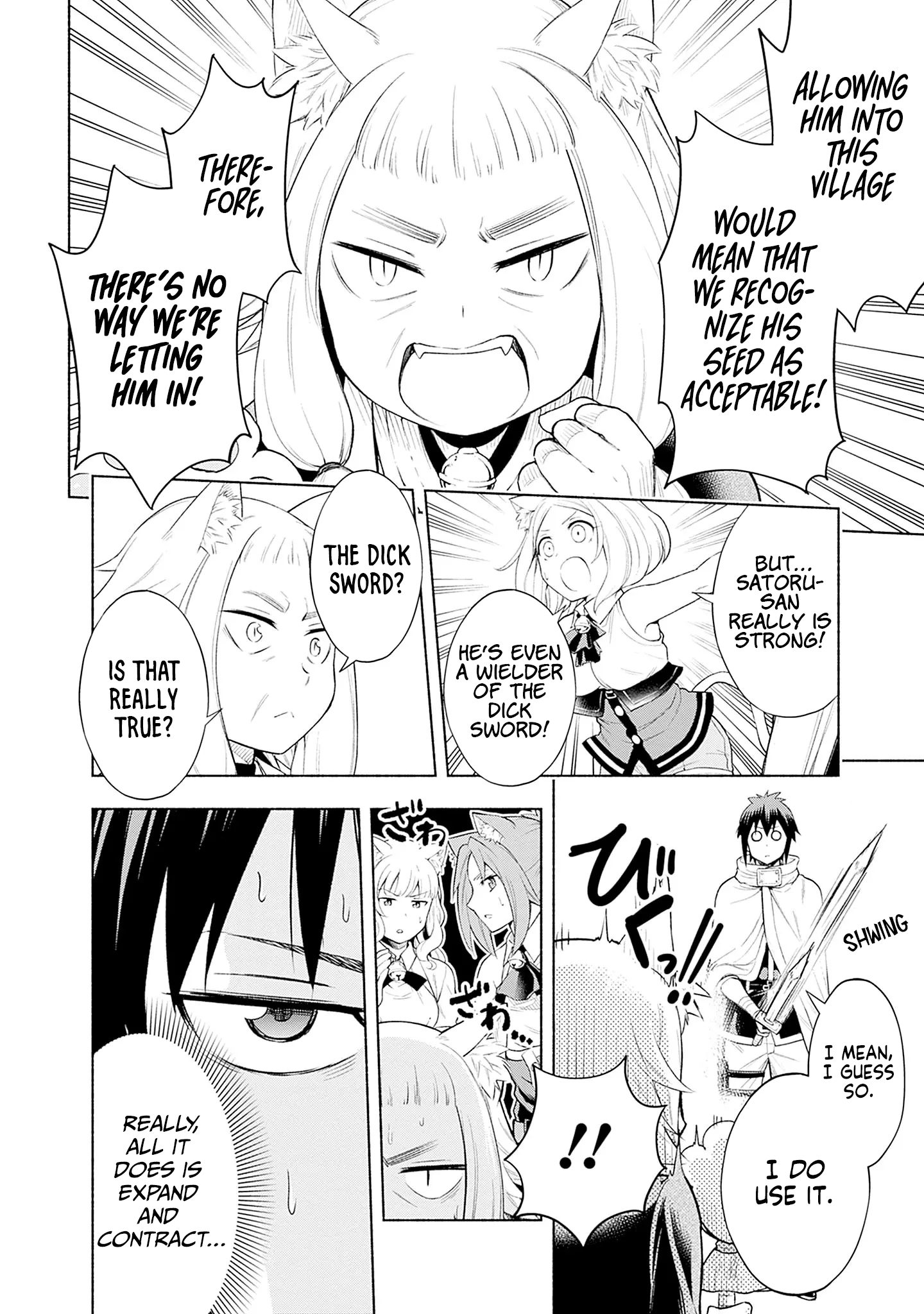 Halaman dari Eroge no Sekai de Slow Life ~Issho ni Isekai Teni shitekita Yarisaa no Daigakusei-tachi ni Tsuihou sareta node, Henkyou de Muteki ni Natte Shin no Heroine-tachi to Yoroshiku Yarimasu~ Chapter 4