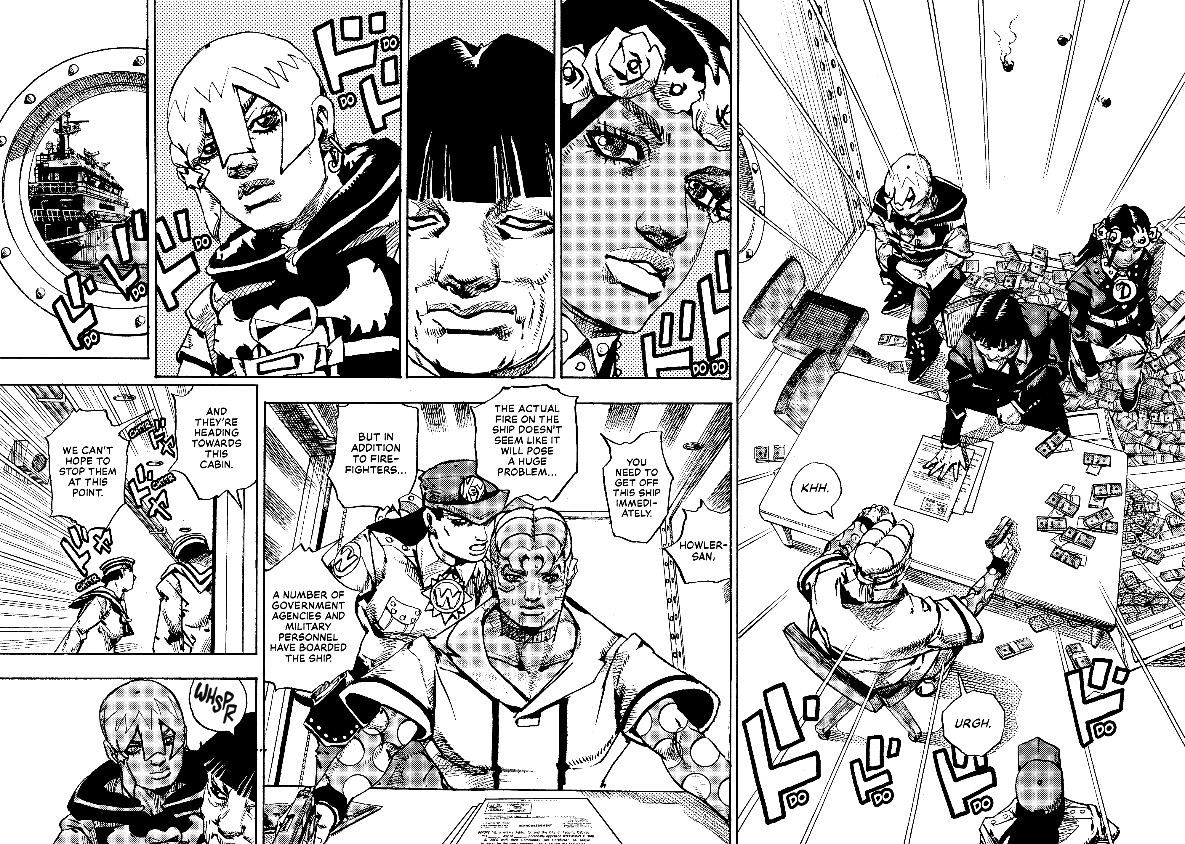 Halaman dari JoJo's Bizarre Adventure, Part 9:  The JOJOLands Chapter 26